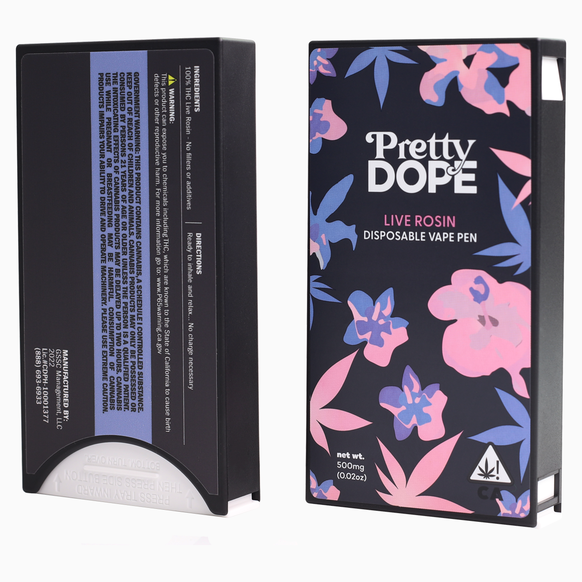 dragon chewer highlock Press n Pull premium pre roll slider box CR child resistant proof USA custom label sticker logo no minimum bulk wholesale doob packaging solution template