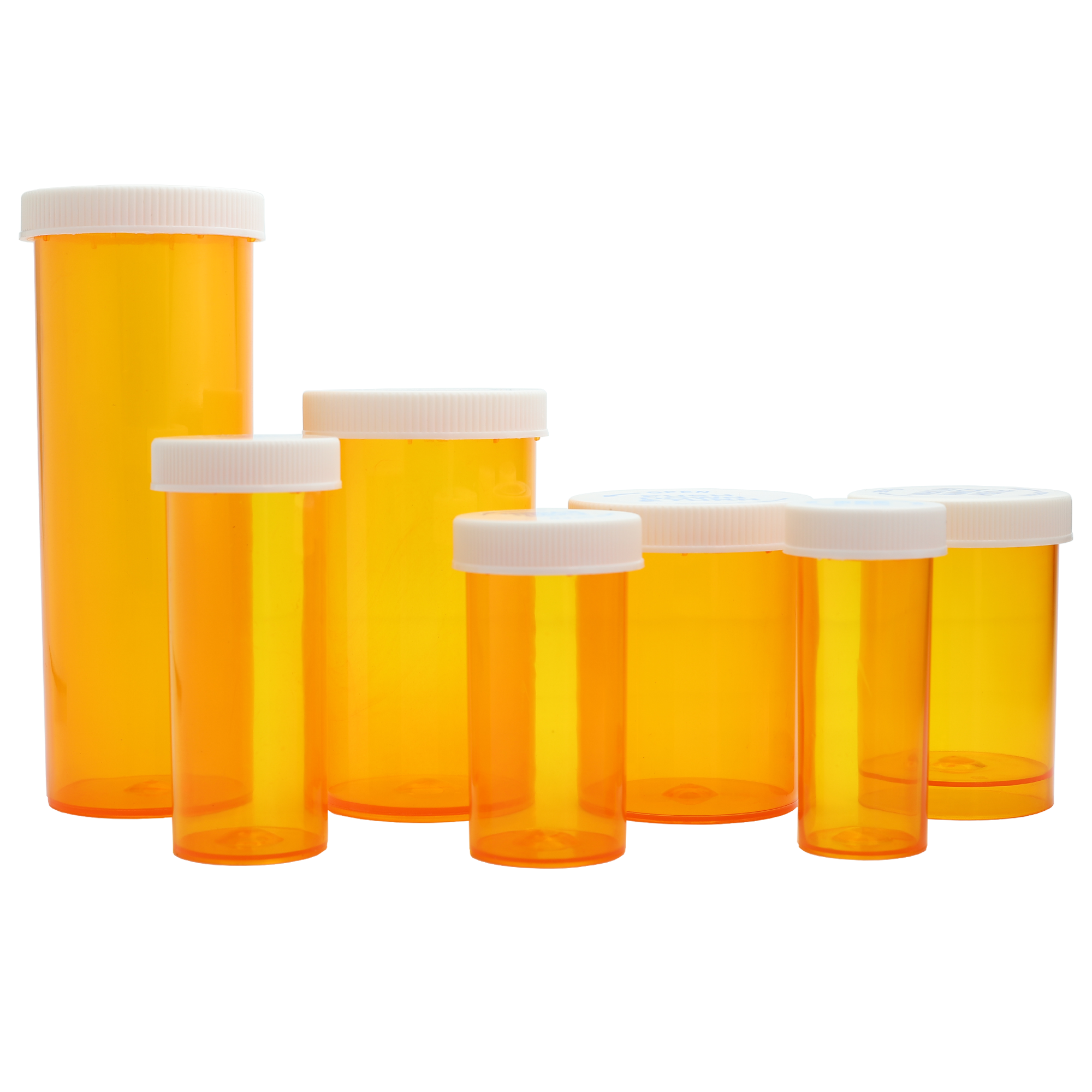 Robotic Style Rx Push Down and Turn Vials wholesale compliant CR child resistant childproof packaging containers vials bottles