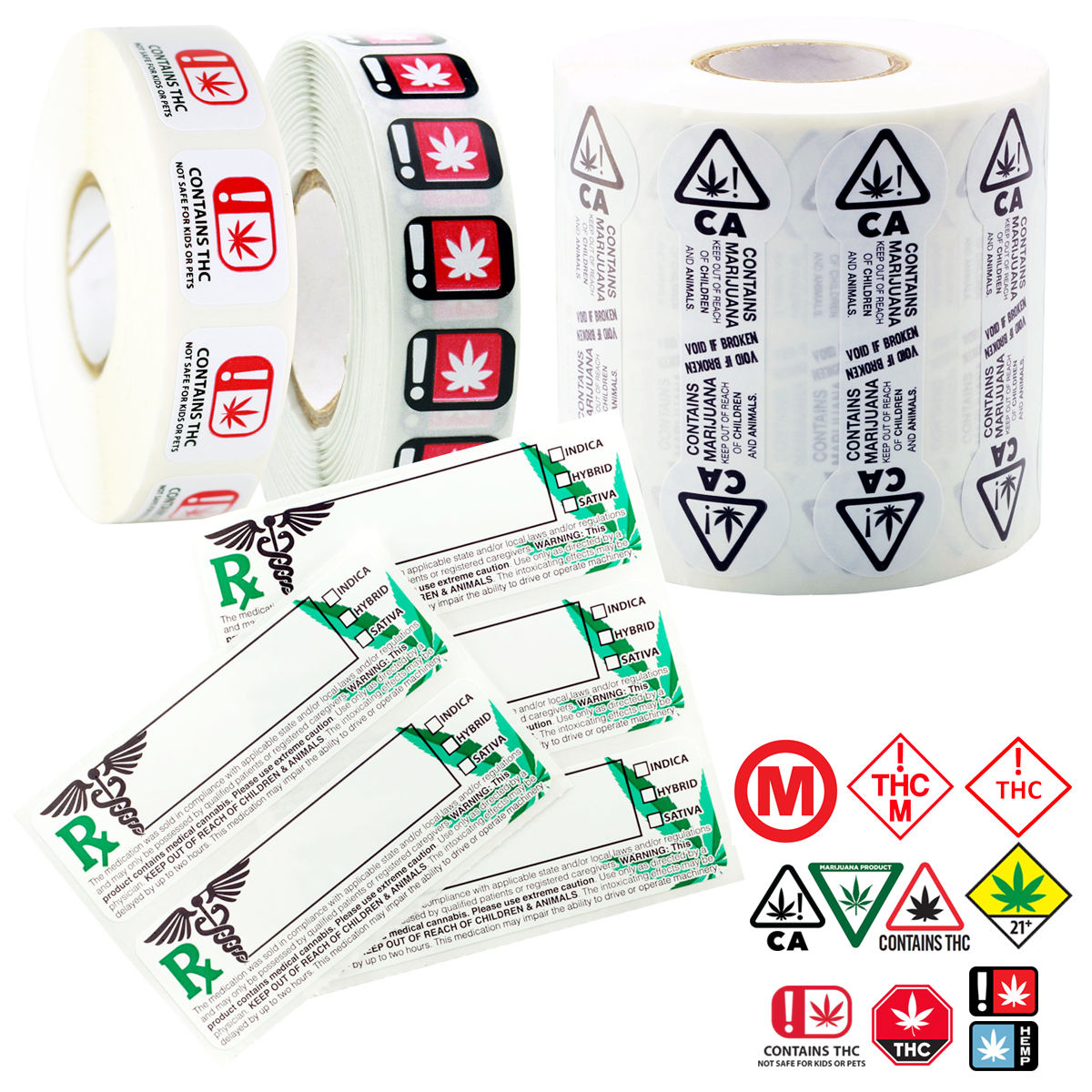 Dispensary Labels - Wholesale Cannabis and Marijuana Strain Stickers