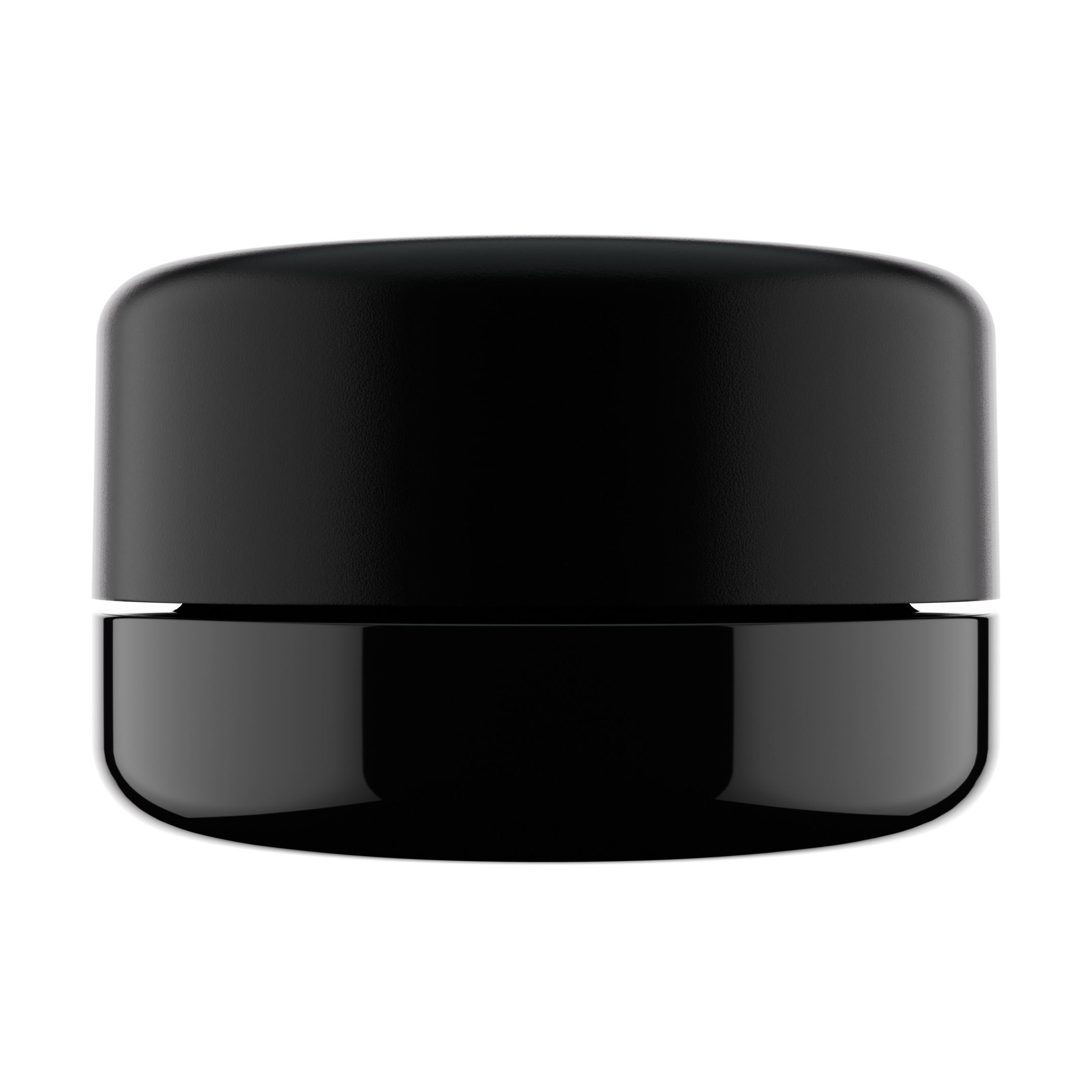 7ML Premium Black Glass Concentrate Jar - Black Smooth CR Cap (400 qty.)
