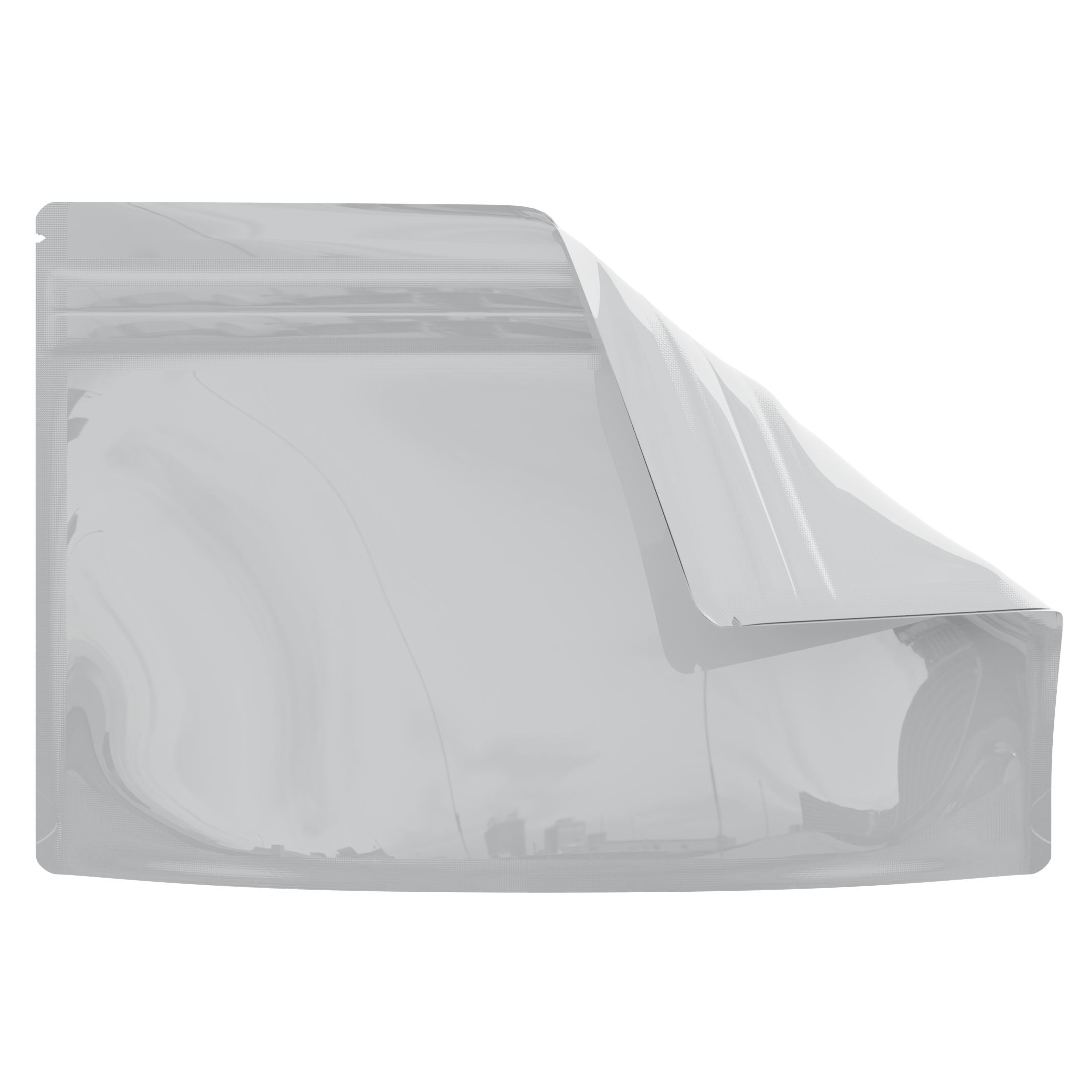 Medium 9 x 6 CR Exit Bags Gloss White Opaque Mylar Bags - Child Resist