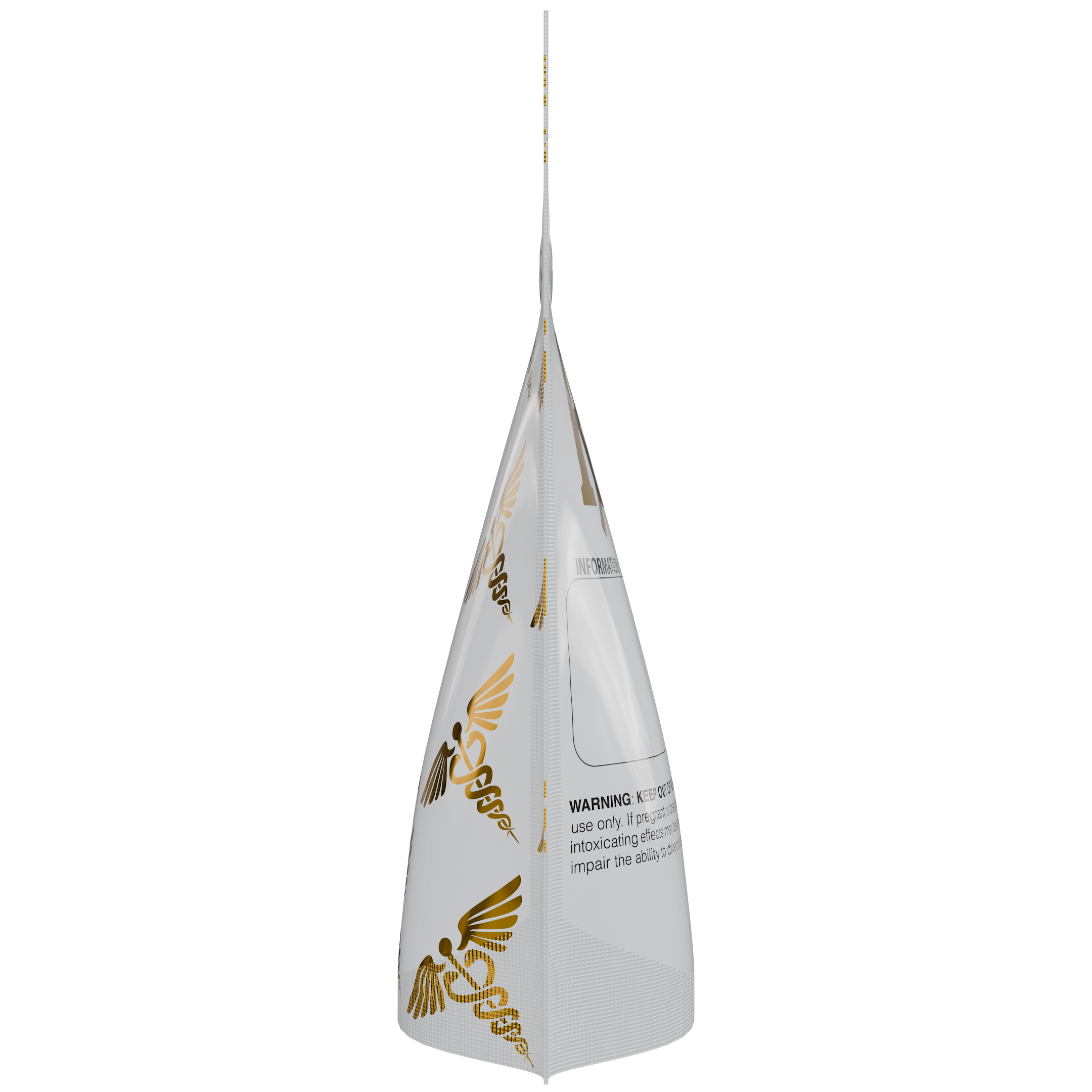 1/8th 3.5g 8th White Rx Designer Custom Printed Mylar Bags (100 qty.) - Dragon Chewer