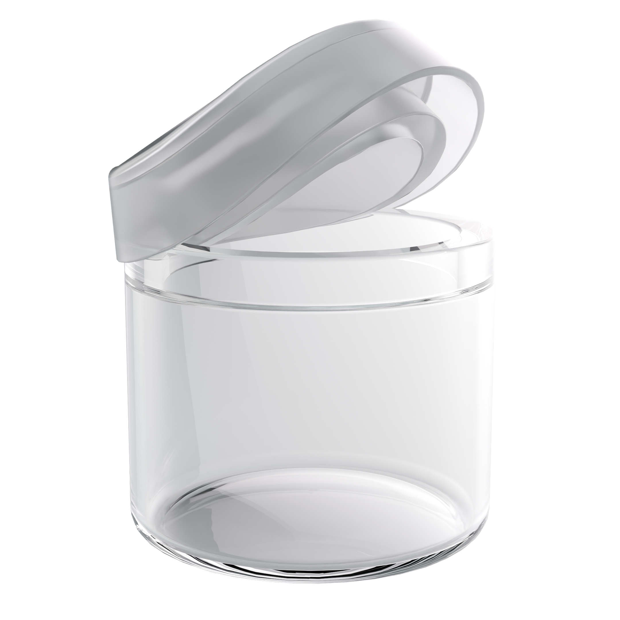 Wholesale 6ML Shoulder-Less Clear Glass Concentrate Jars with Silicone Cap (360 qty.)
