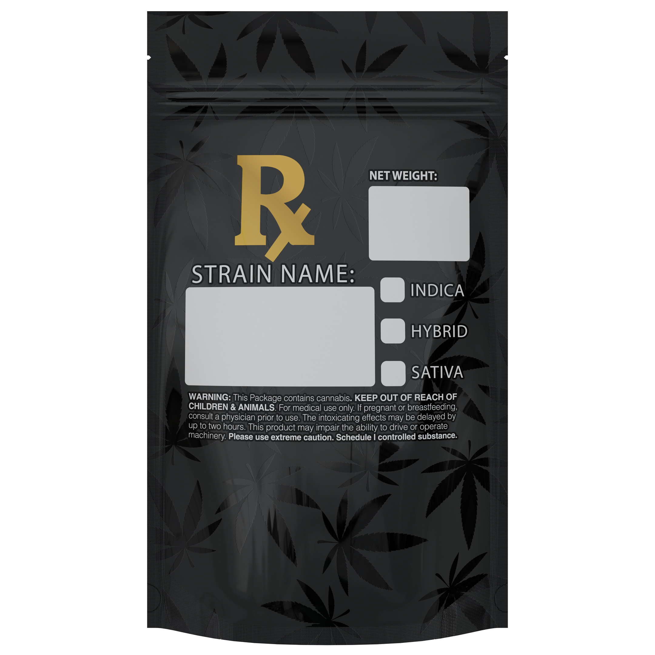 1/2 Ounce Rx Generic Designer Custom Printed Mylar Bags (100 qty.) - Dragon Chewer
