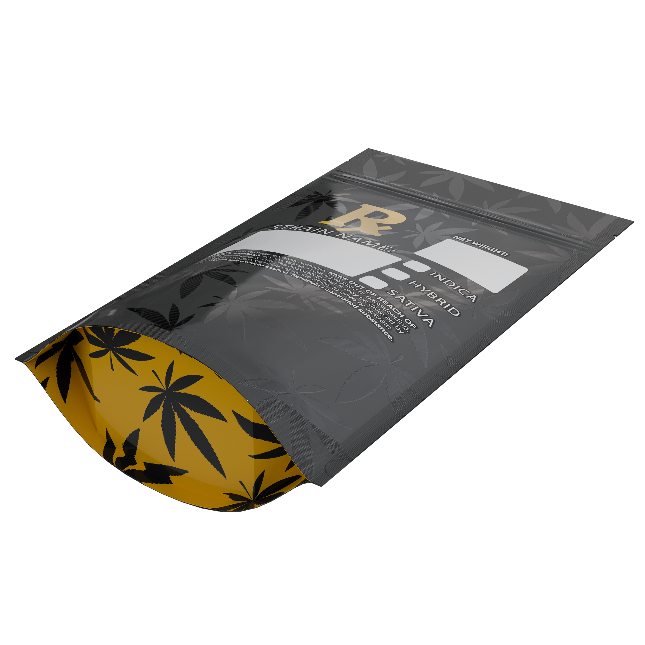 1/2 Ounce Rx Generic Designer Custom Printed Mylar Bags (1,000 qty.) - Dragon Chewer