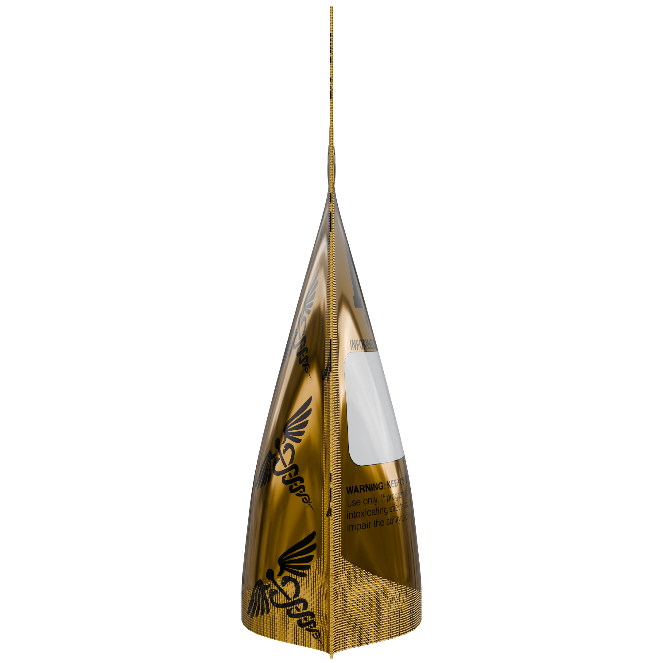 1/8th 3.5g 8th Gold Rx Designer Custom Printed Mylar Bags (100 qty.) - Dragon Chewer