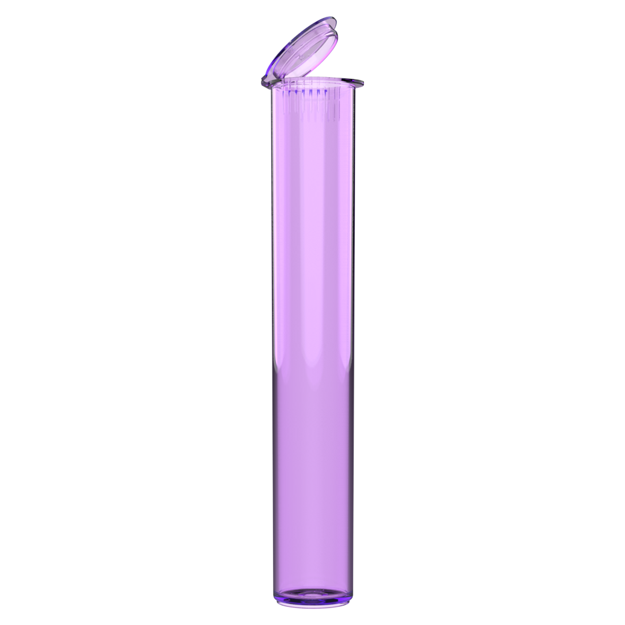 116mm Translucent Purple Pop Top Pre Roll Child Resistant Tubes (500 qty.) - Dragon Chewer