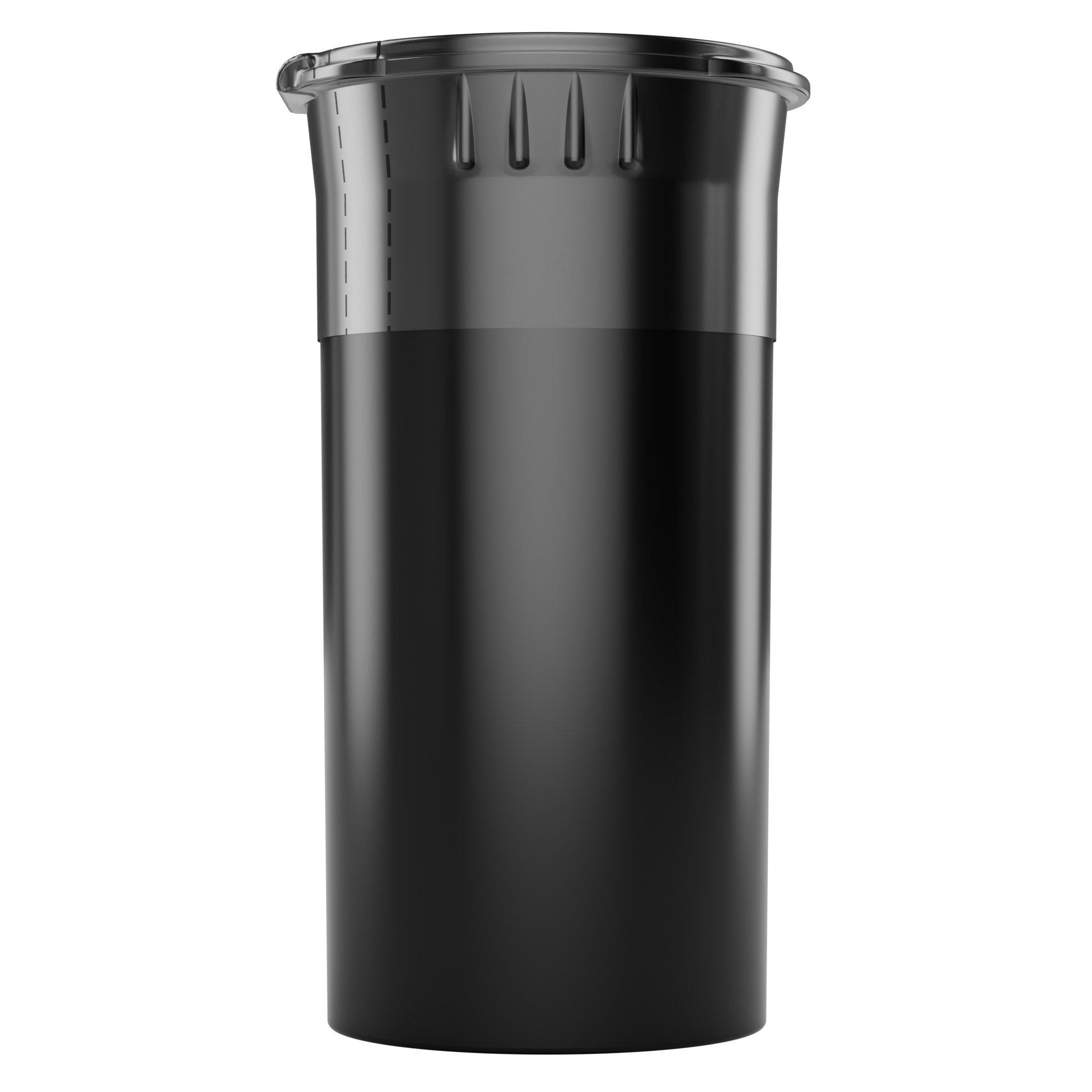 perforated plastic sleeve shrink band for 13 dram CR pop top container bottle jar tube tamper evident