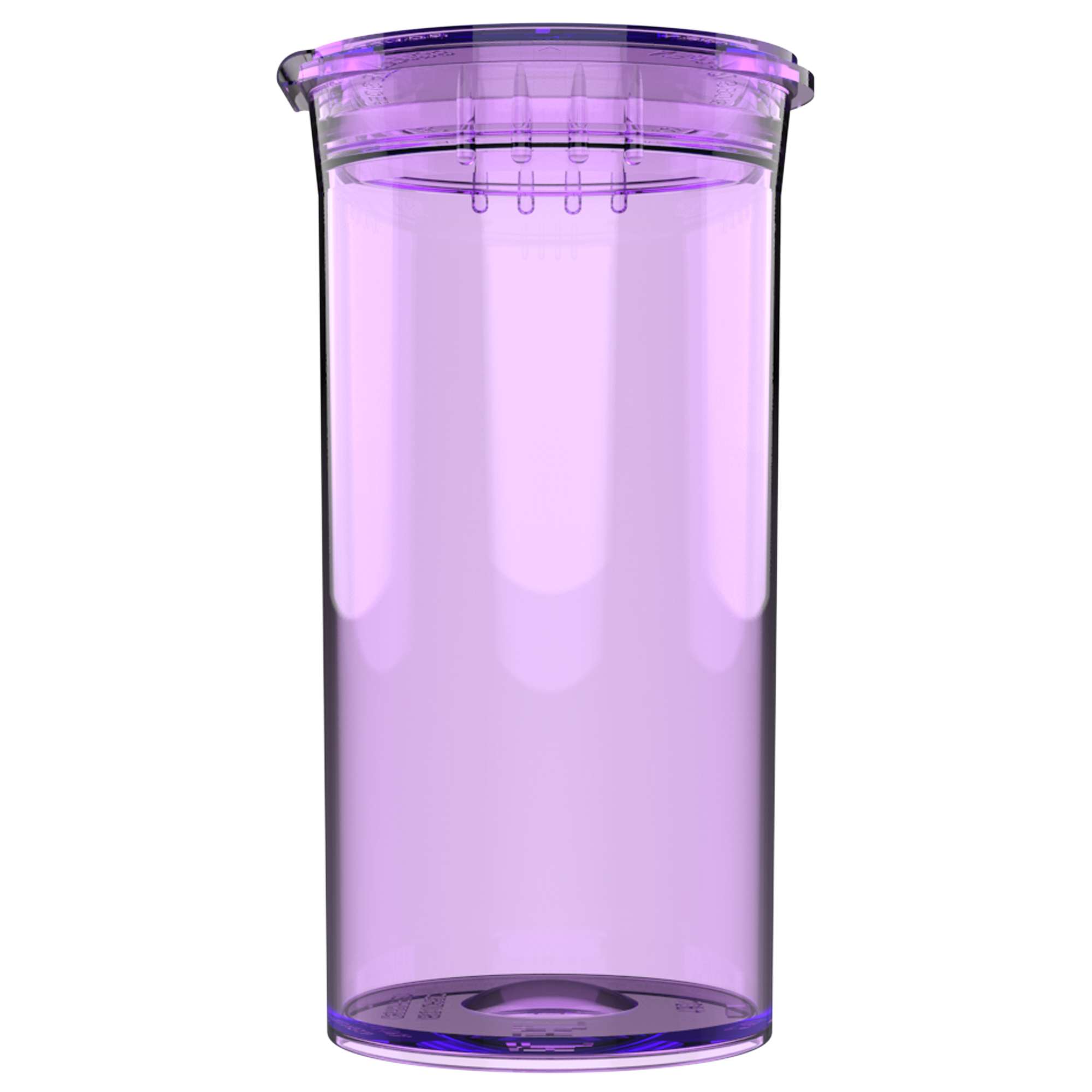 13 Dram Translucent Purple Child Resistant Pop Top Containers (315 qty.) - Dragon Chewer