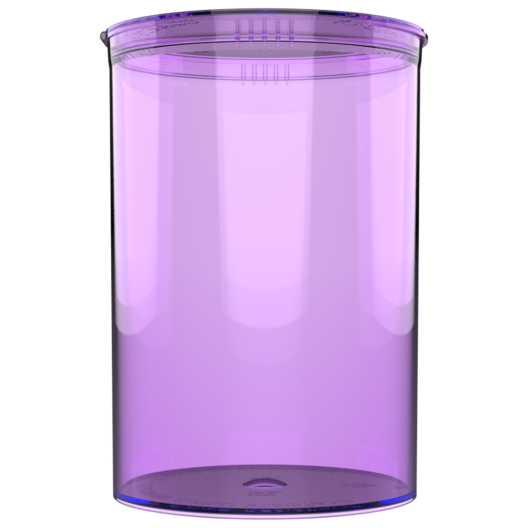 160 Dram Translucent Purple Child Resistant Pop Top Bottles (33 qty.) - Dragon Chewer