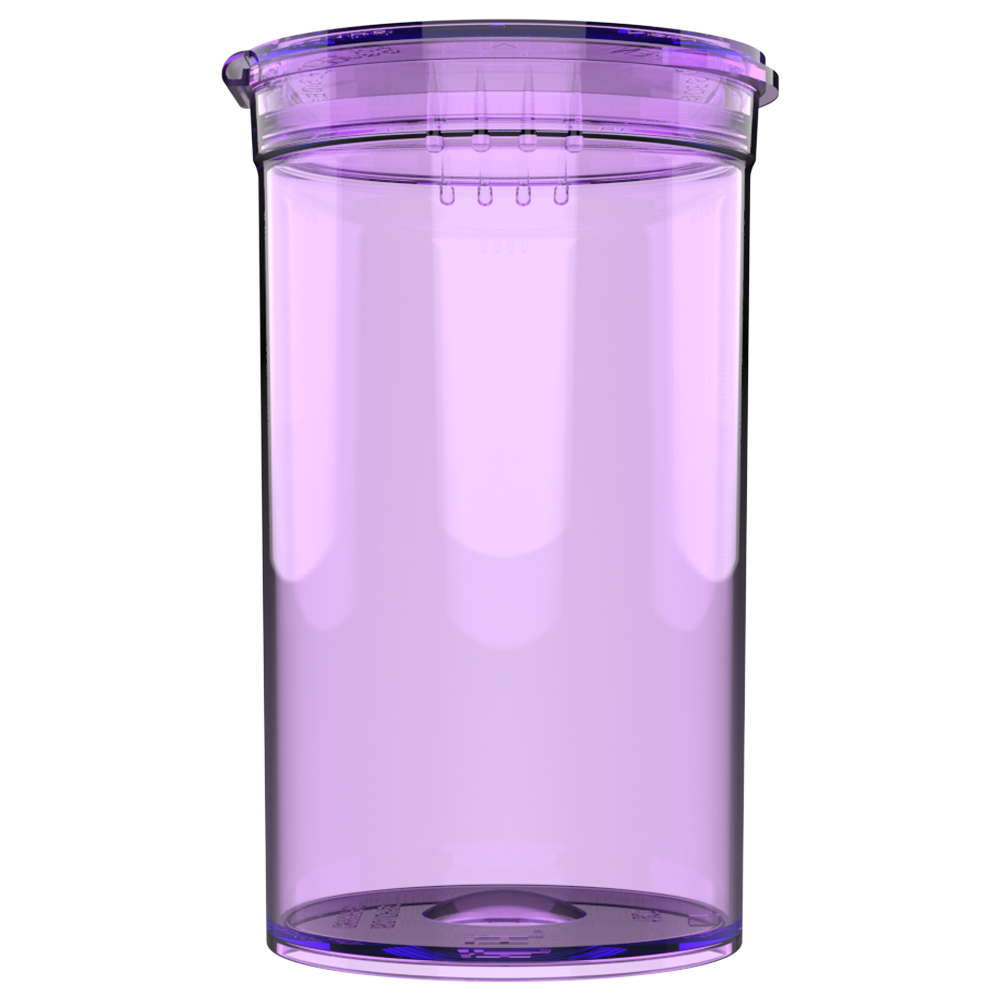 19 Dram Dragon Chewer Translucent Purple Pop Top CR Child Resistant Compliant Wholesale Packaging Storage Containers Bottles Jars 1/8th ounce 3.5 gram ounce oz cans near me USA translucent transparent