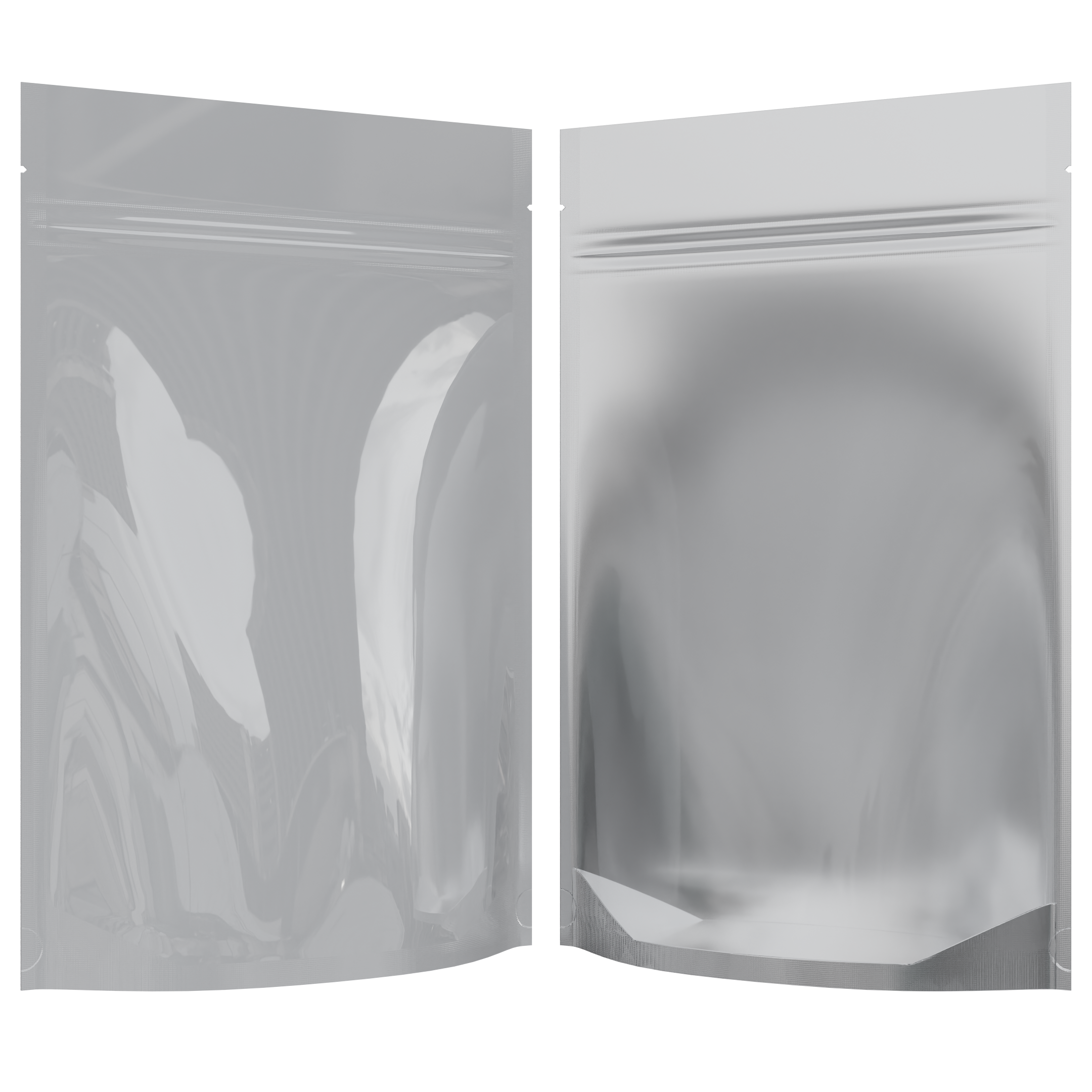Gloss White Vista Clear Translucent Transparent Dragon Chewer 28g ounce smell proof mylar bags by HIGHLOCK. Best thick wholesale bulk dispensary custom child resistant packaging 420 barrier bags tamper evident resealable large food storage near me nearby 6 x 9 x 2