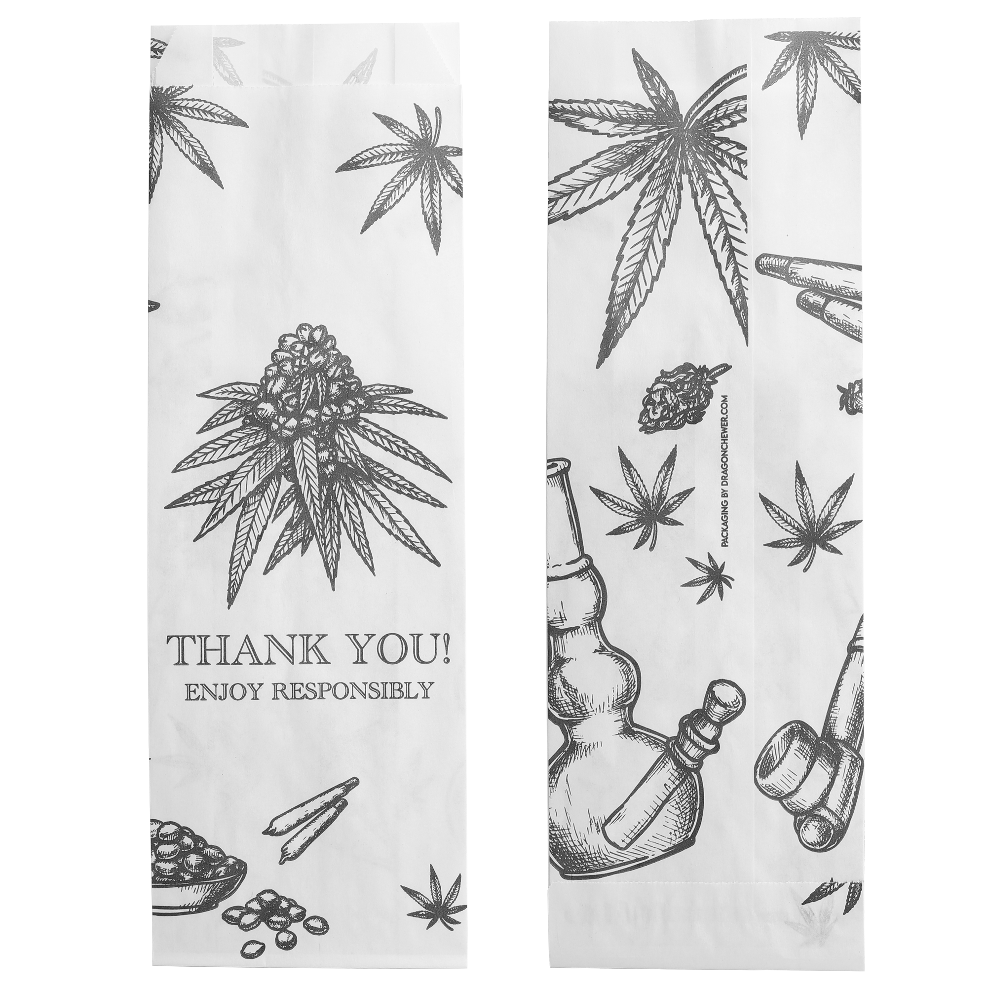 Pharmacy Style Prescription Exit Bags - Small Kraft #21 (3,000 qty.) - Dragon Chewer