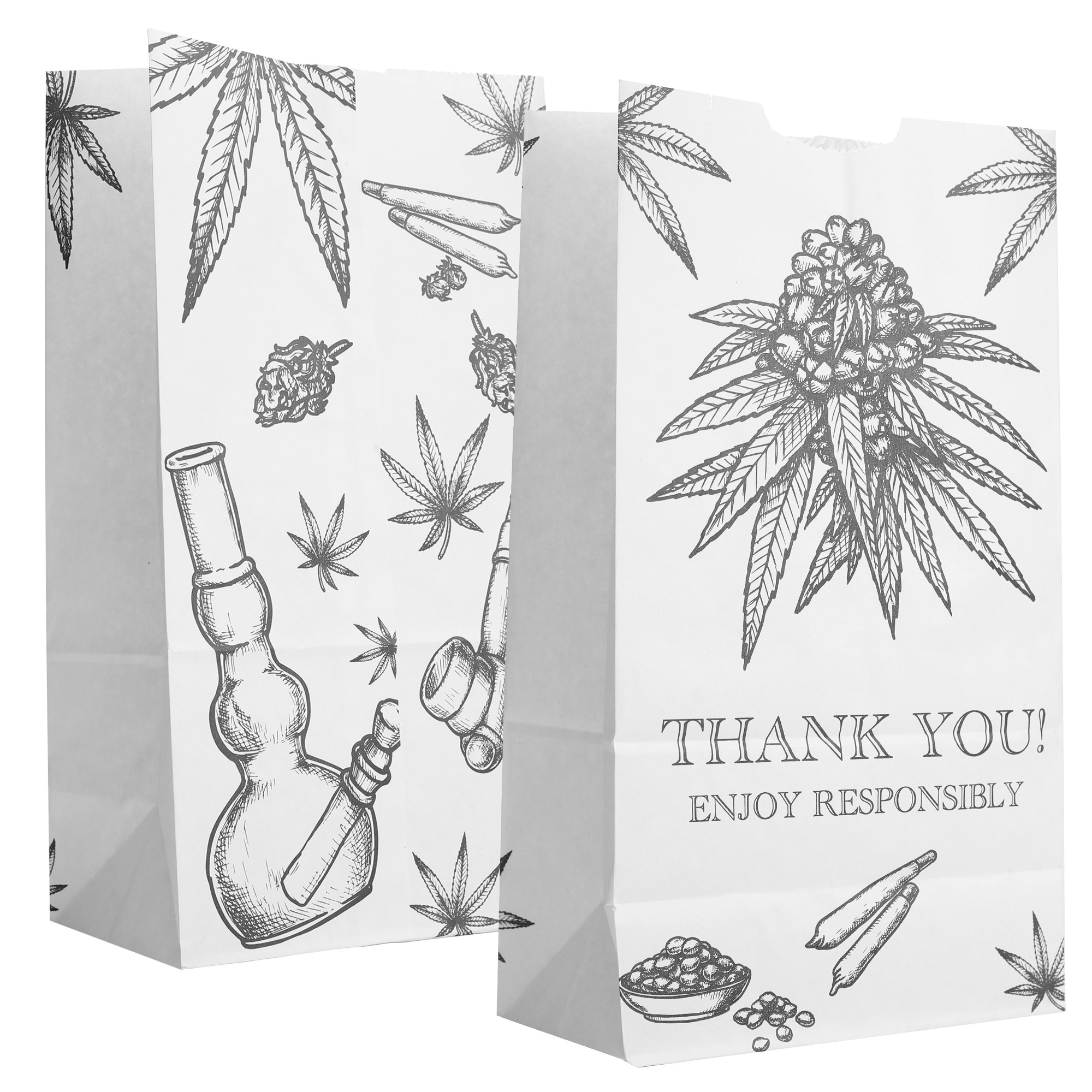 Pharmacy Style Prescription Exit Bags - Extra Large Kraft #25 (2,000 qty.) - Dragon Chewer