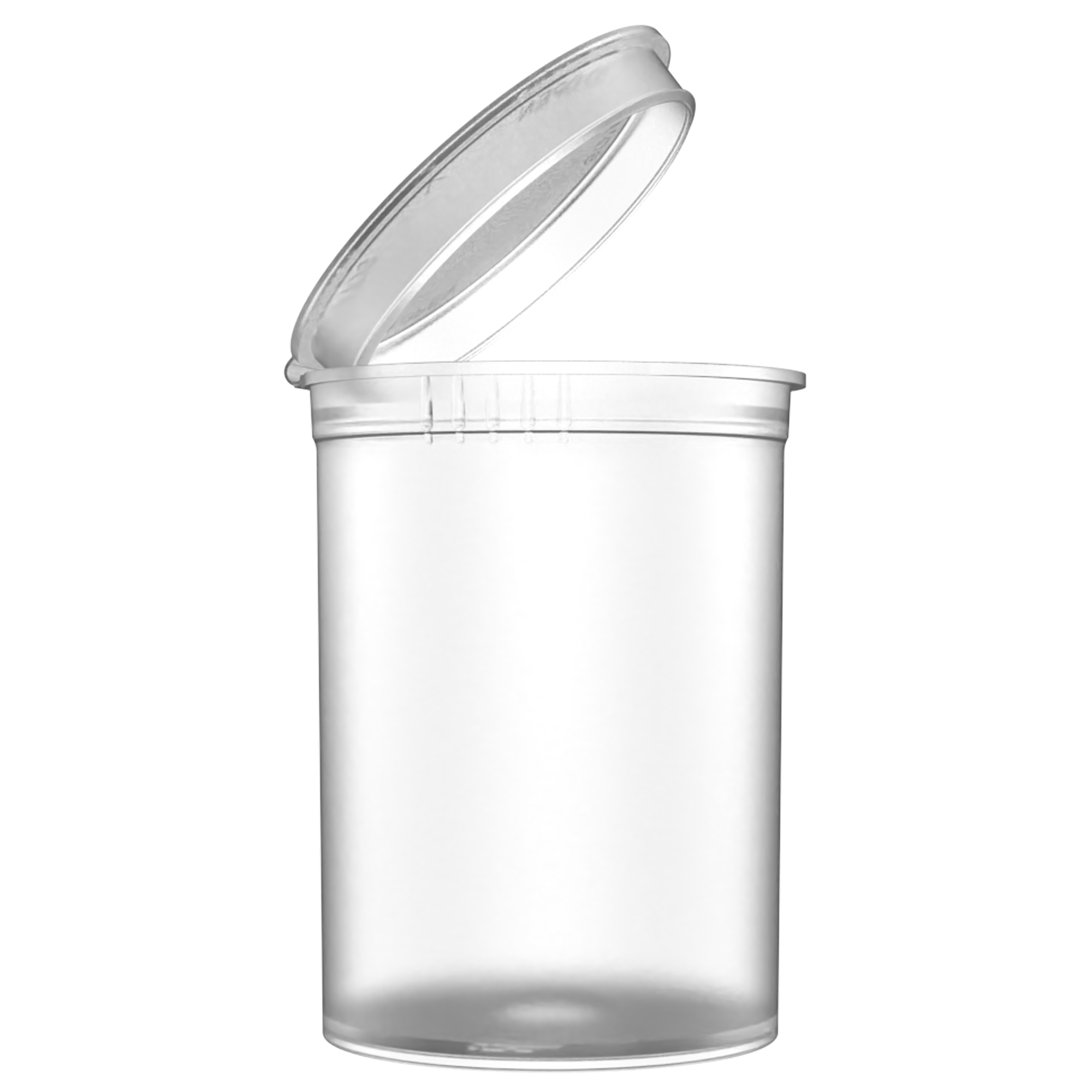 30 Dram Clear Squeeze top can cannabis marijuana packaging containers jars bottles vials dragon chewer CPSC ISO ASTM certified compliance compliant bulk airtight translucent transparent