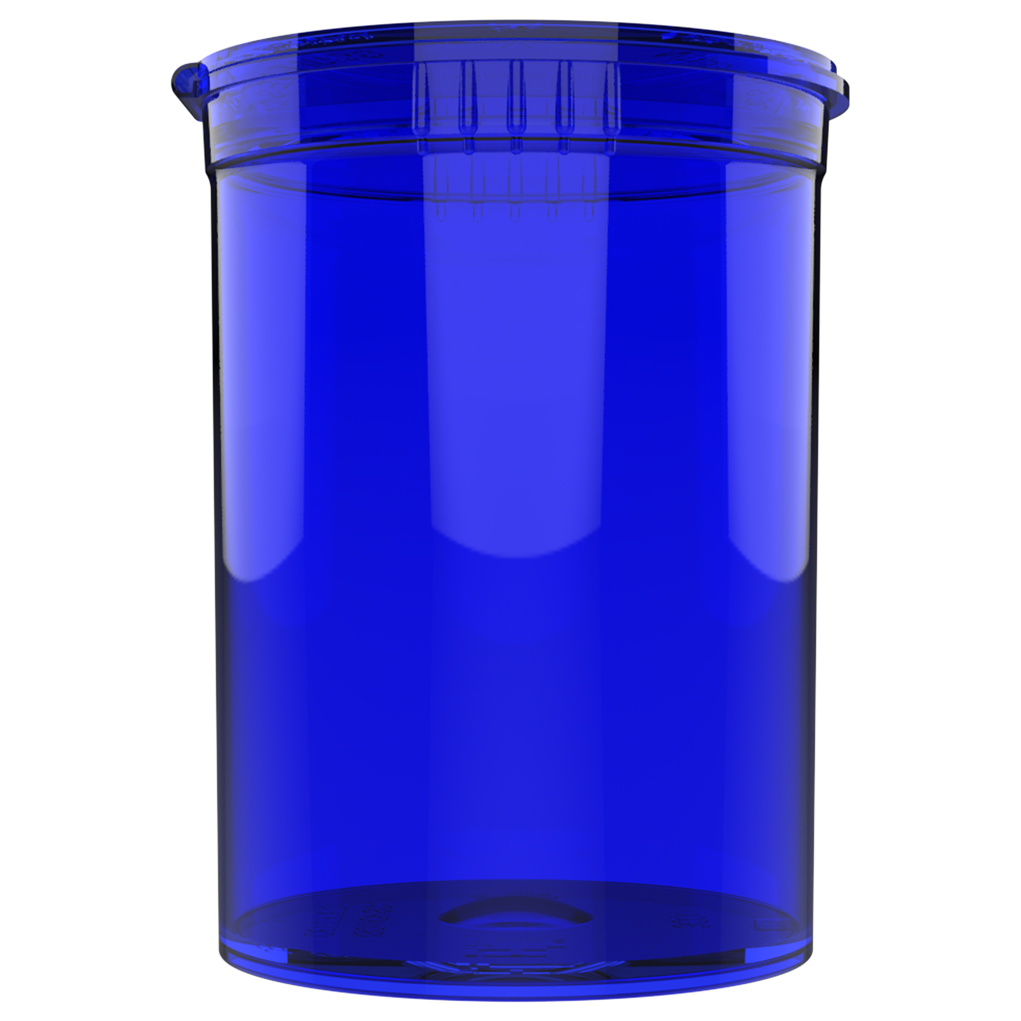 30 Dram x 160 Pop Top Containers 2.05 US Fluid Ounces Black Smell Proof -  Bulk