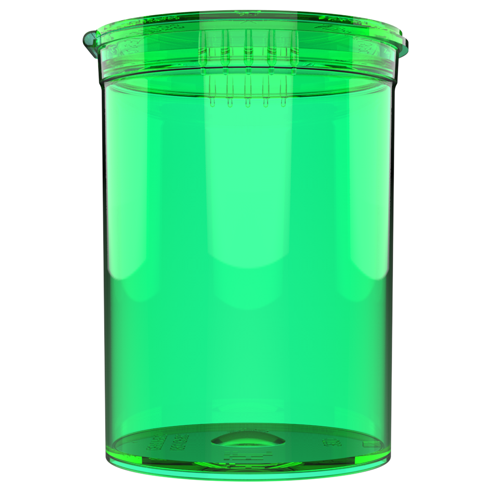 30 Dram Dragon Chewer Translucent Green Pop Top CR Child Resistant Compliant Wholesale Packaging Storage Containers Bottles Jars 1/8th ounce 3.5 gram 1/4th ounce oz cans near me USA translucent transparent