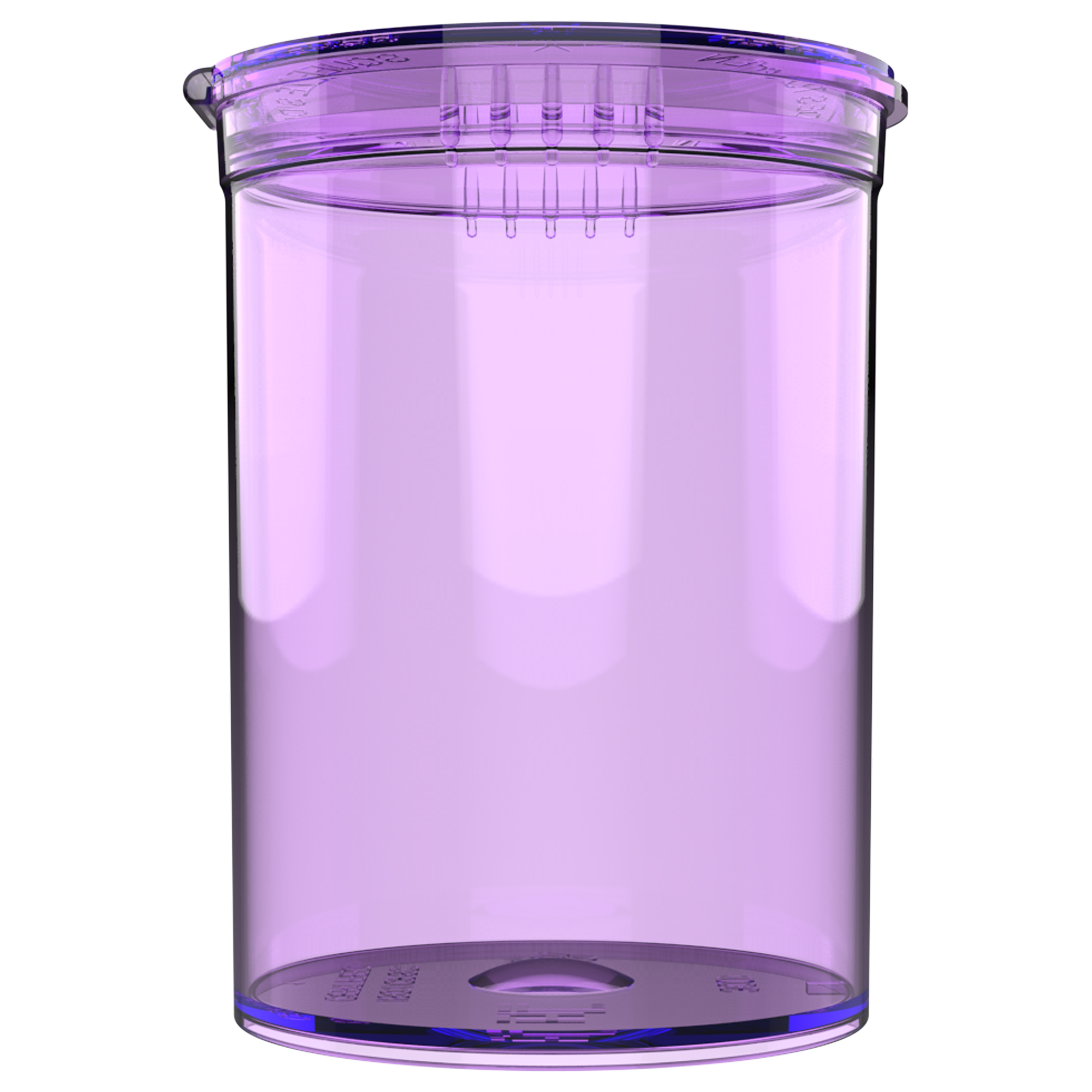 30 Dram Translucent Purple Child Resistant Pop Top Bottles (160 qty.) - Dragon Chewer