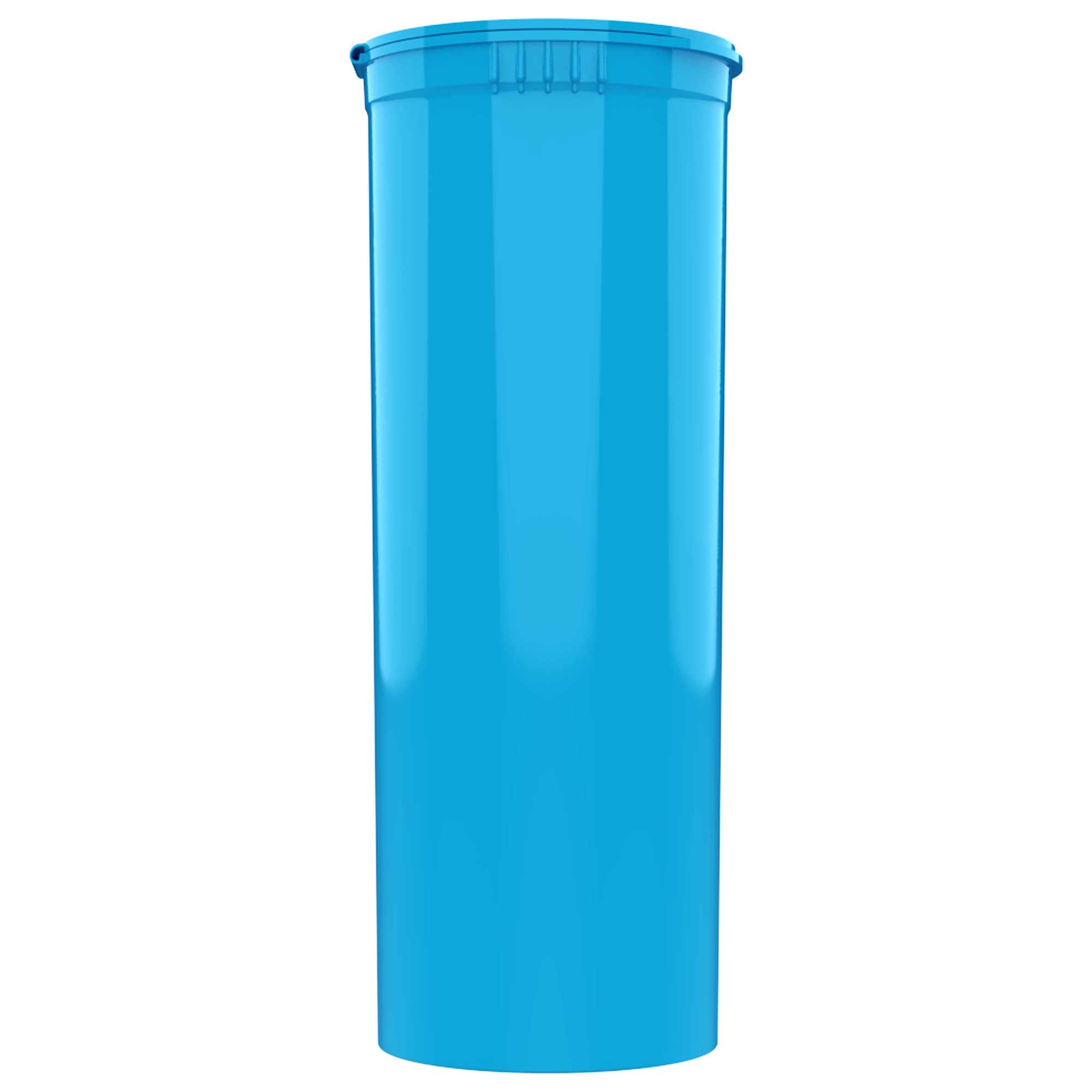 60 Dram Opaque Baby Blue Child Resistant Pop Top Bottles (75 qty.) - Dragon Chewer