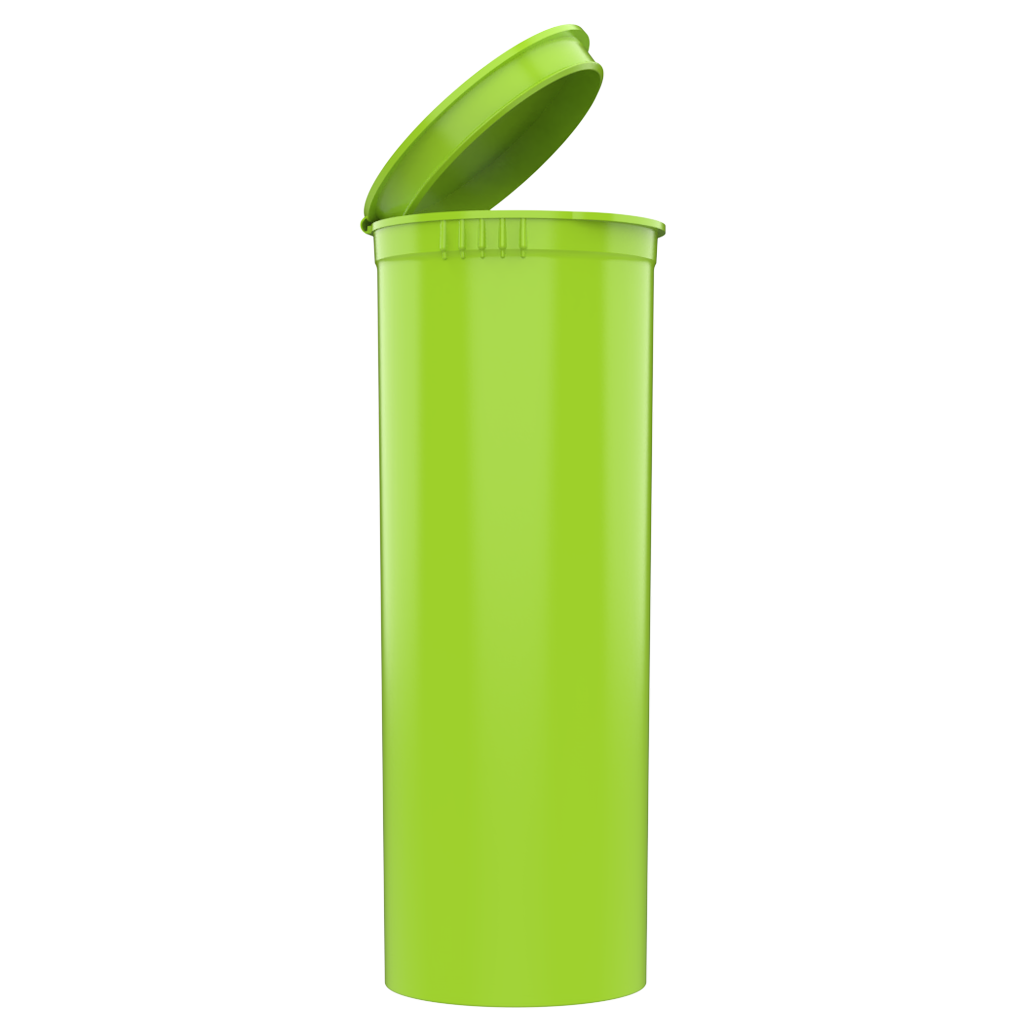 60 Dram Lime Green Squeeze top tall can cannabis marijuana packaging containers jars bottles vials dragon chewer