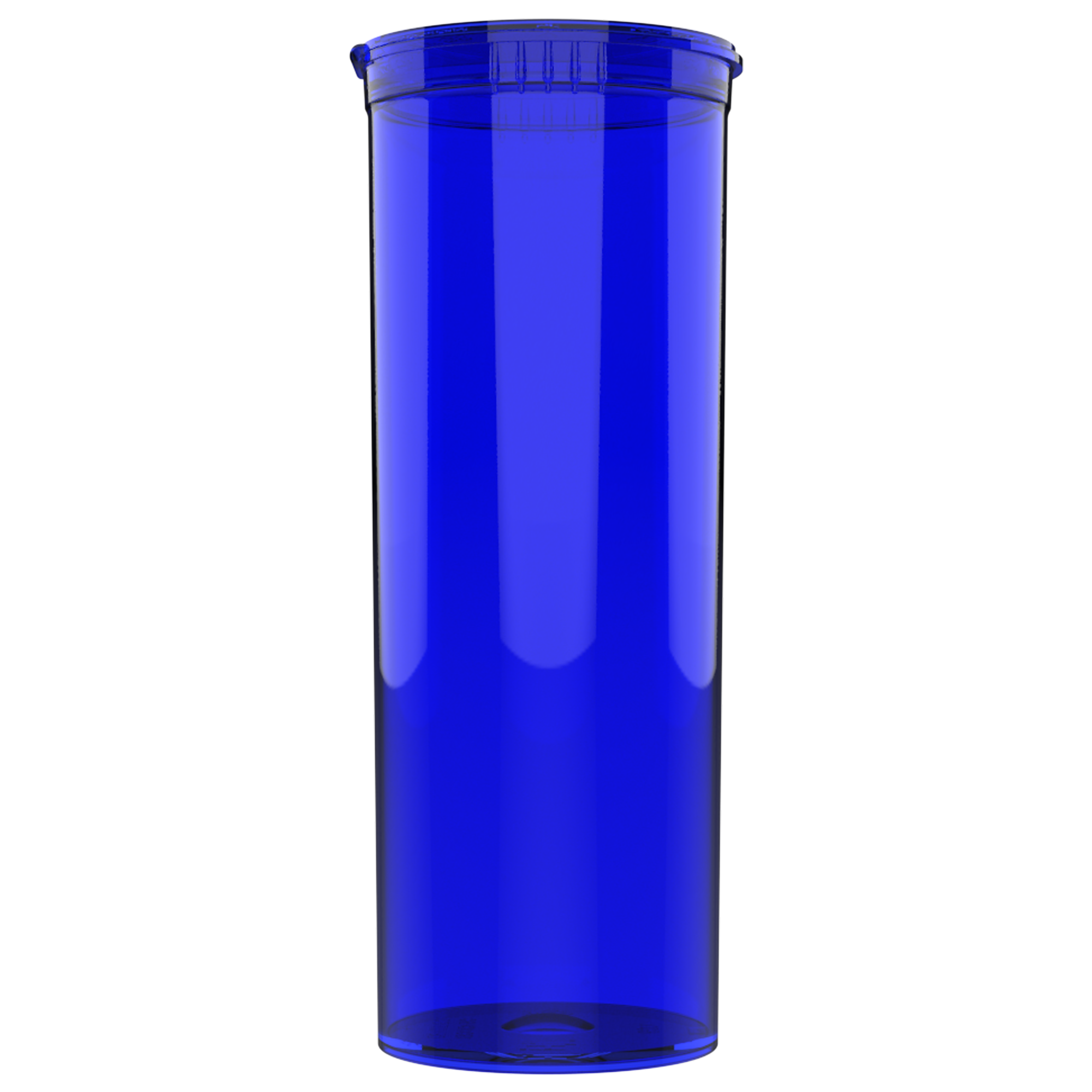 60 Dram Translucent Blue Child Resistant Pop Top Bottles (75 qty.)