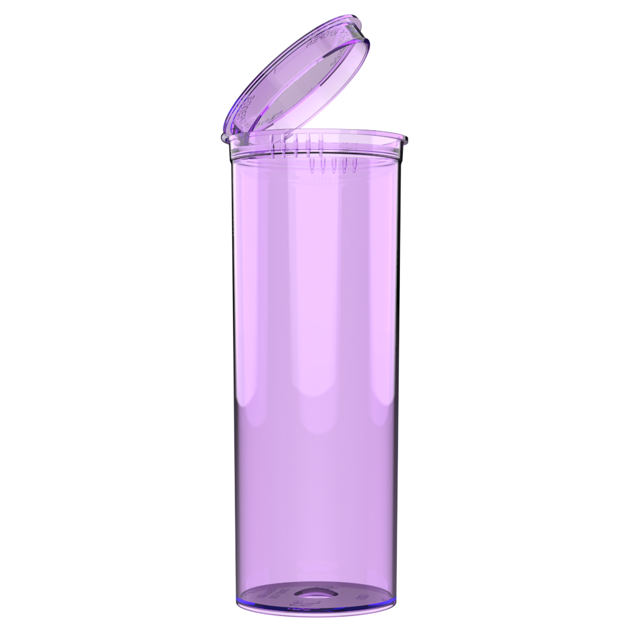 60 Dram Translucent Purple Child Resistant Pop Top Containers (75 qty.) - Dragon Chewer
