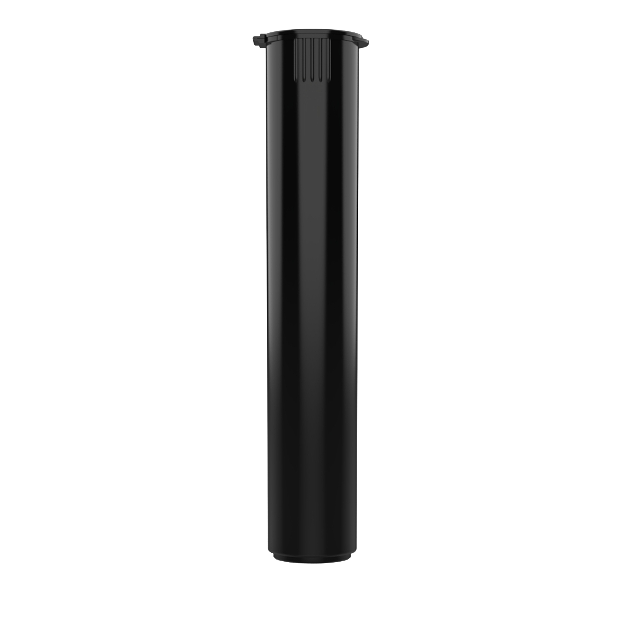 80mm Black Pop Top Pre Roll Child Resistant Tubes - OPEN LID (1,150 qty.) - Dragon Chewer