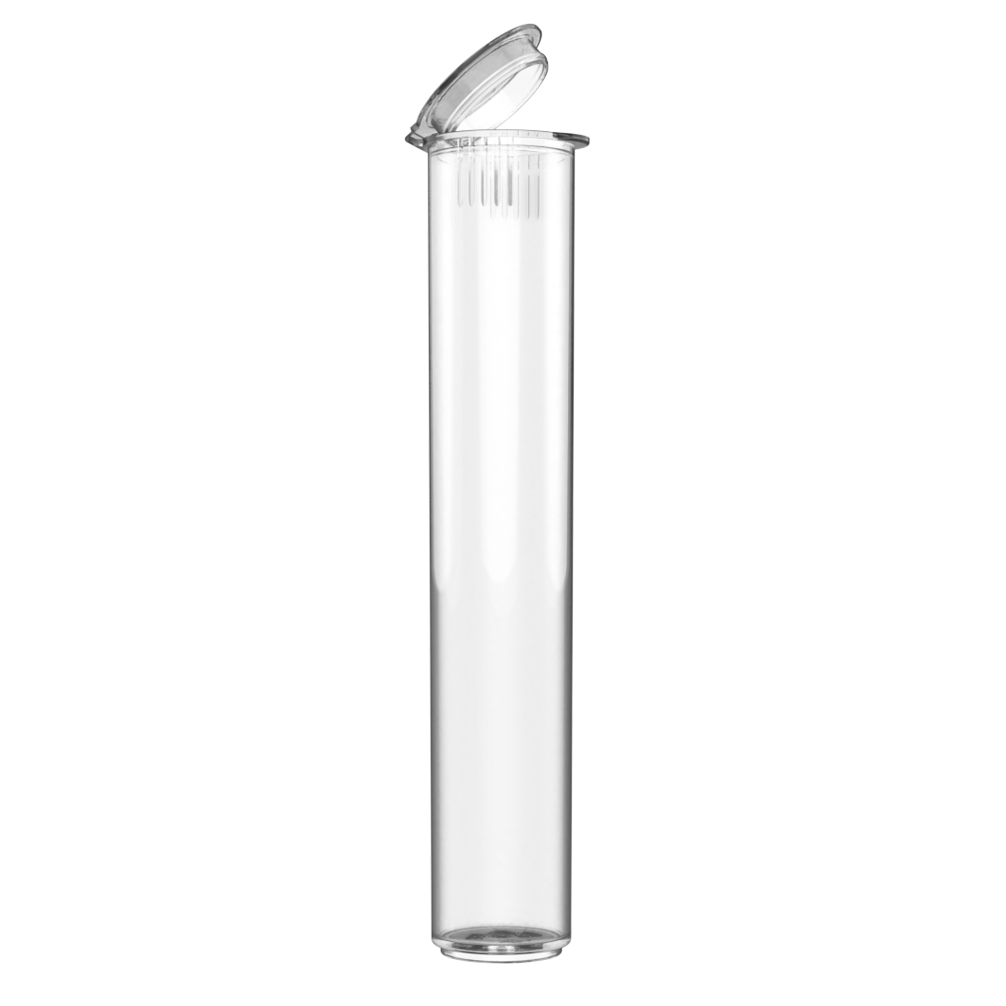 80mm Clear Pop Top Pre Roll Child Resistant Tubes - OPEN LID (1,150 qt 80mm Clear Pop Top Pre Roll Child Resistant Tubes - OPEN LID (1,150 qt