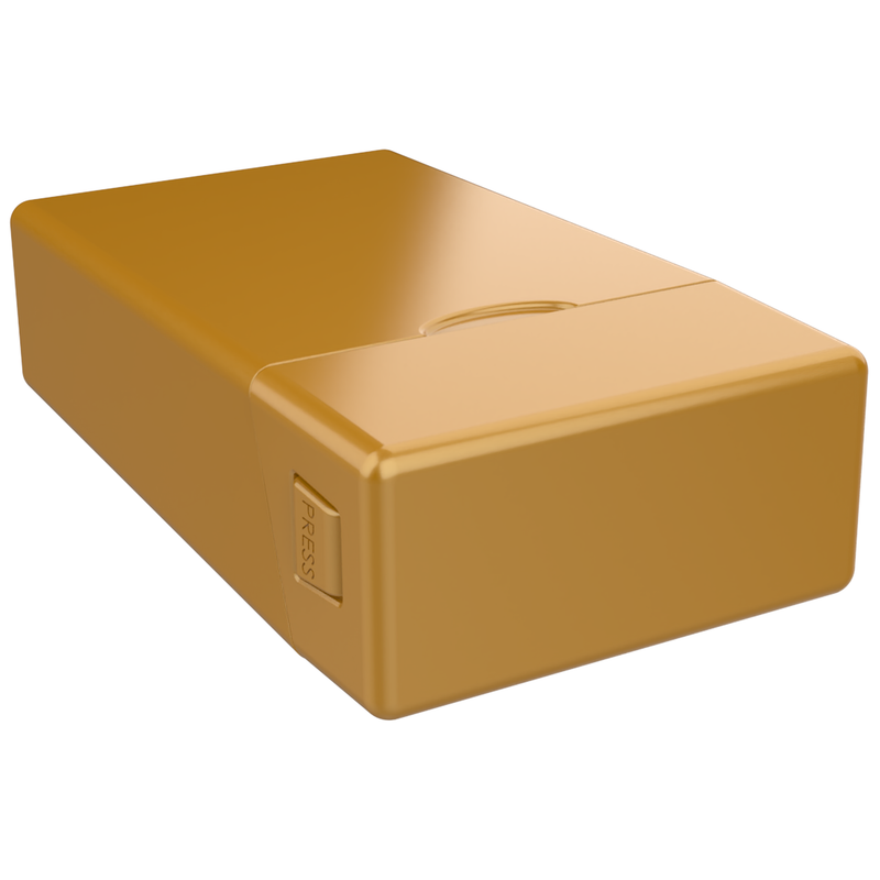 Premium 84 MM Gold Pre Roll Packaging Box - Pinch N Flip (130 qty.)