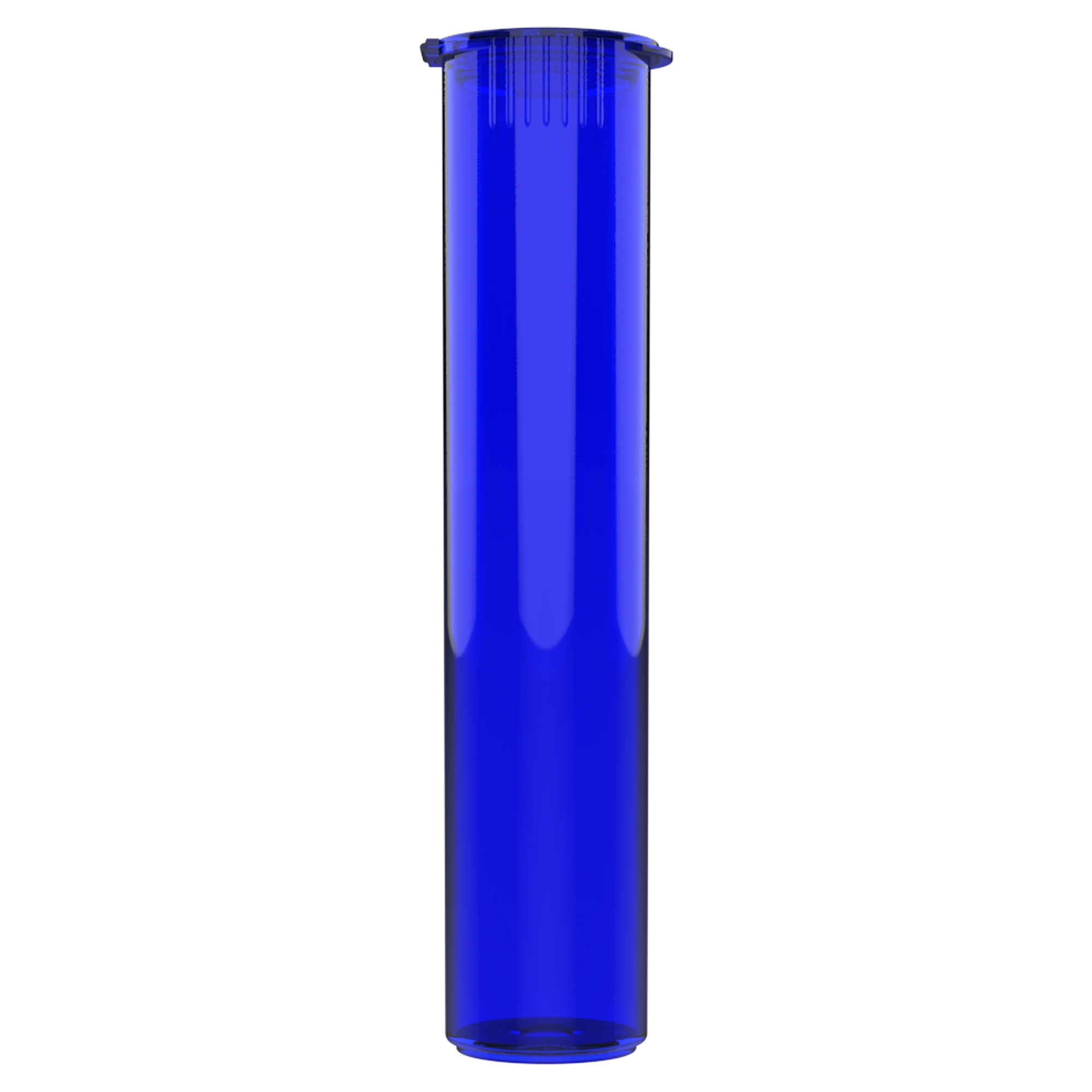 92mm Translucent Blue Pop Top Pre Roll Child Resistant Tubes - (700 qty.) - Dragon Chewer