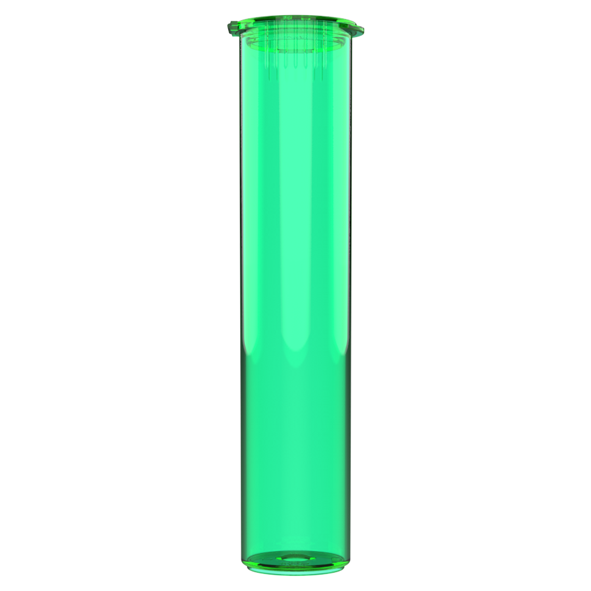 92mm Translucent Green Pop Top Pre Roll Child Resistant Tubes - (700 qty.) - Dragon Chewer
