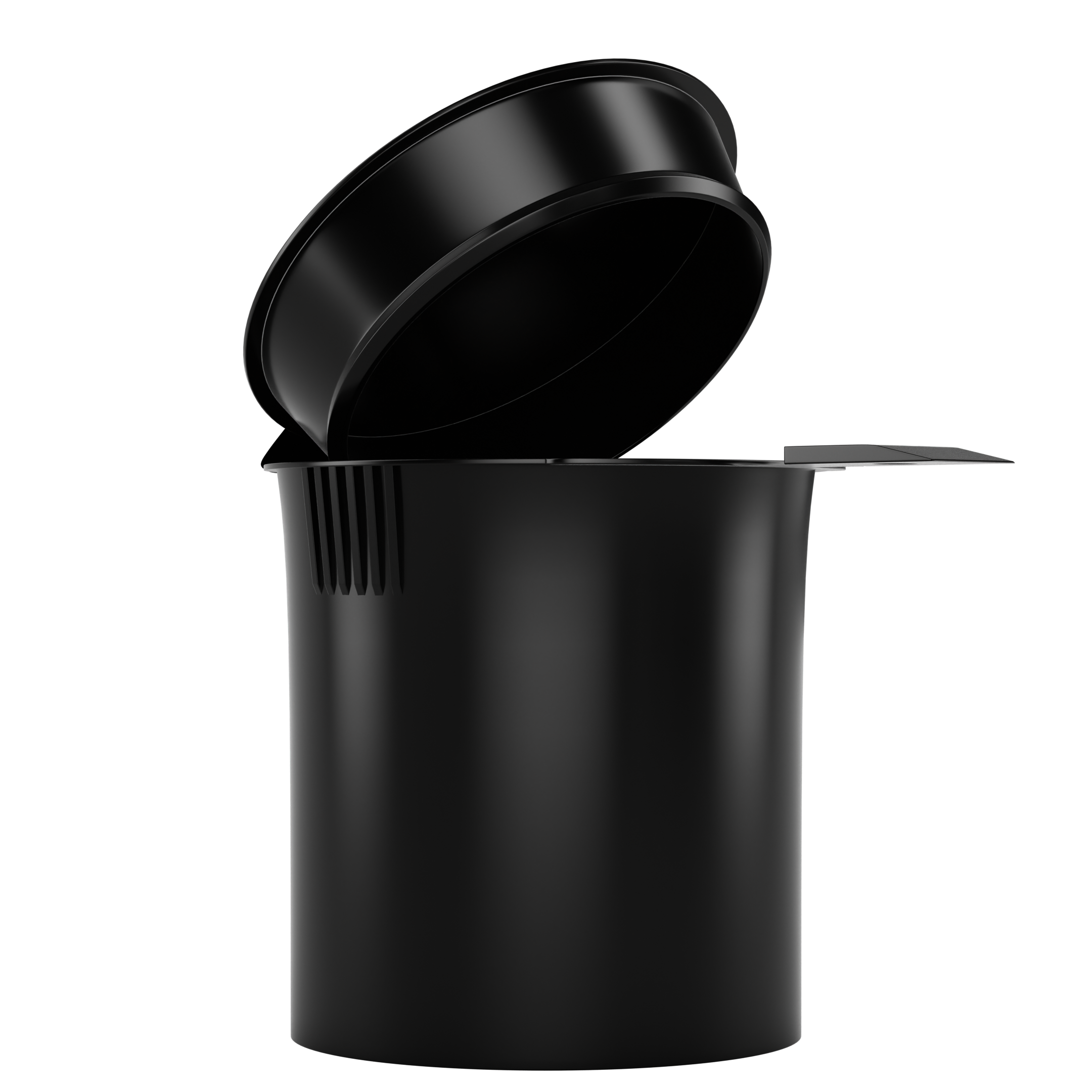 PANORAMA ポップコーン容器+銀テープ 6 Dram Opaque Black Child Resistant Latch Top Pop Top Bottles (300 qty