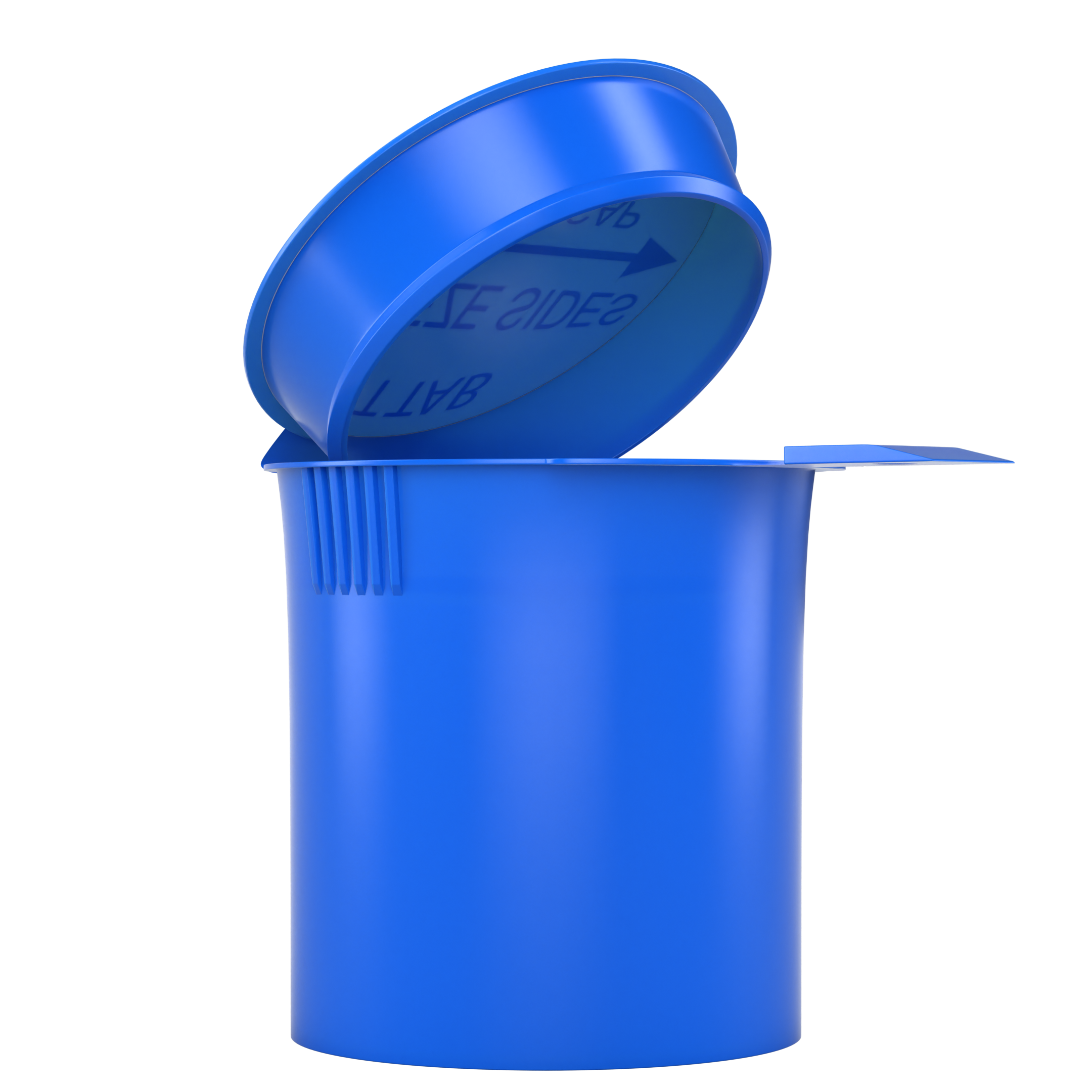 Blue 6 dram latch top pop top child resistant container bottle vial 8 4 dr wholesale packaging smell proof supplies dragon chewer template die diagram size bulk 1 gram 1g CR squeeze top airtight highlock HL vial bottle