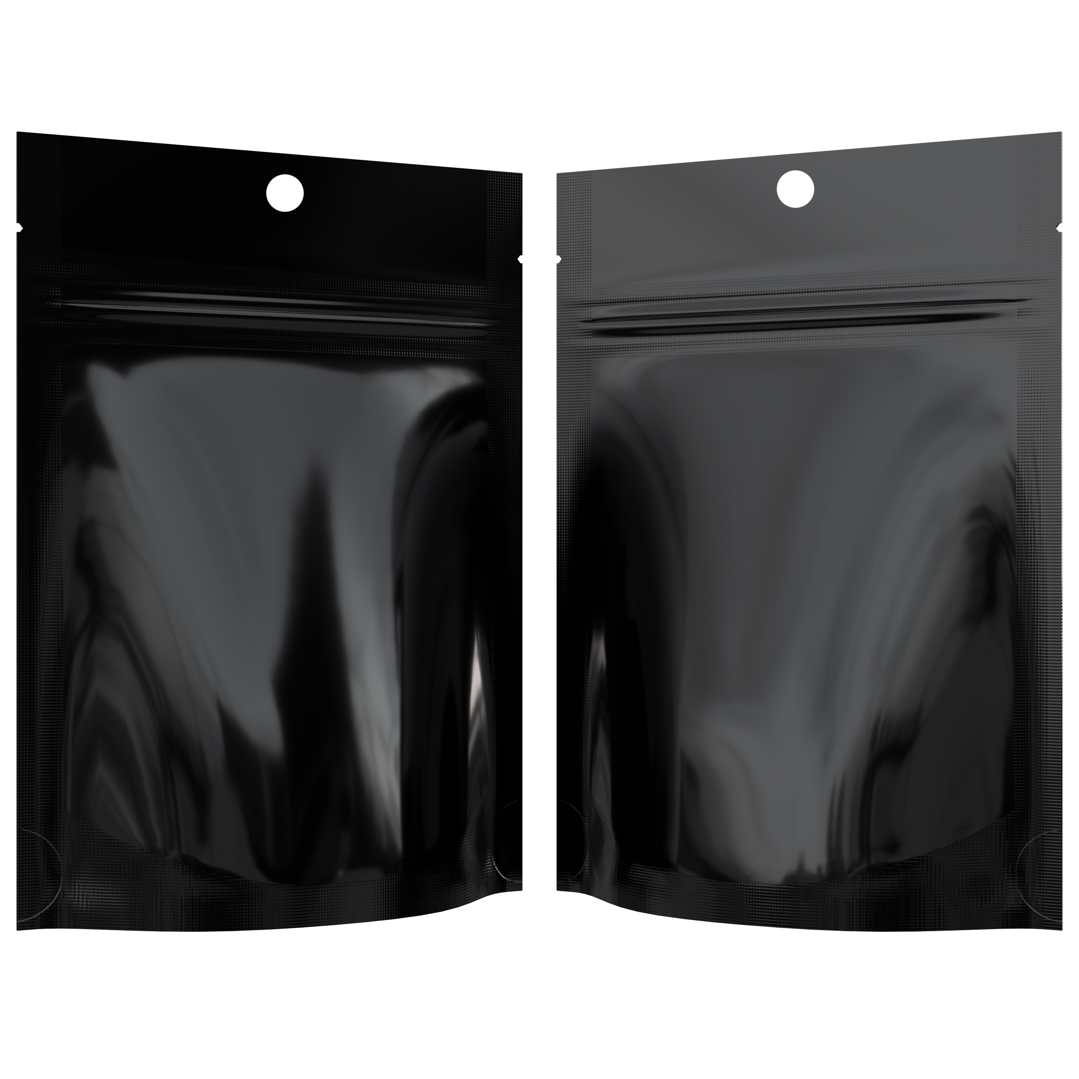 Gloss Black Opaque Dragon Chewer 3.5 g gram 1/8 ounce smell proof mylar bags by HIGHLOCK. Best thick wholesale bulk dispensary custom child resistant packaging 420 barrier bags tamper evident resealable large food storage 3x5 pouch gusset usa cheap 100 PACK hang hole