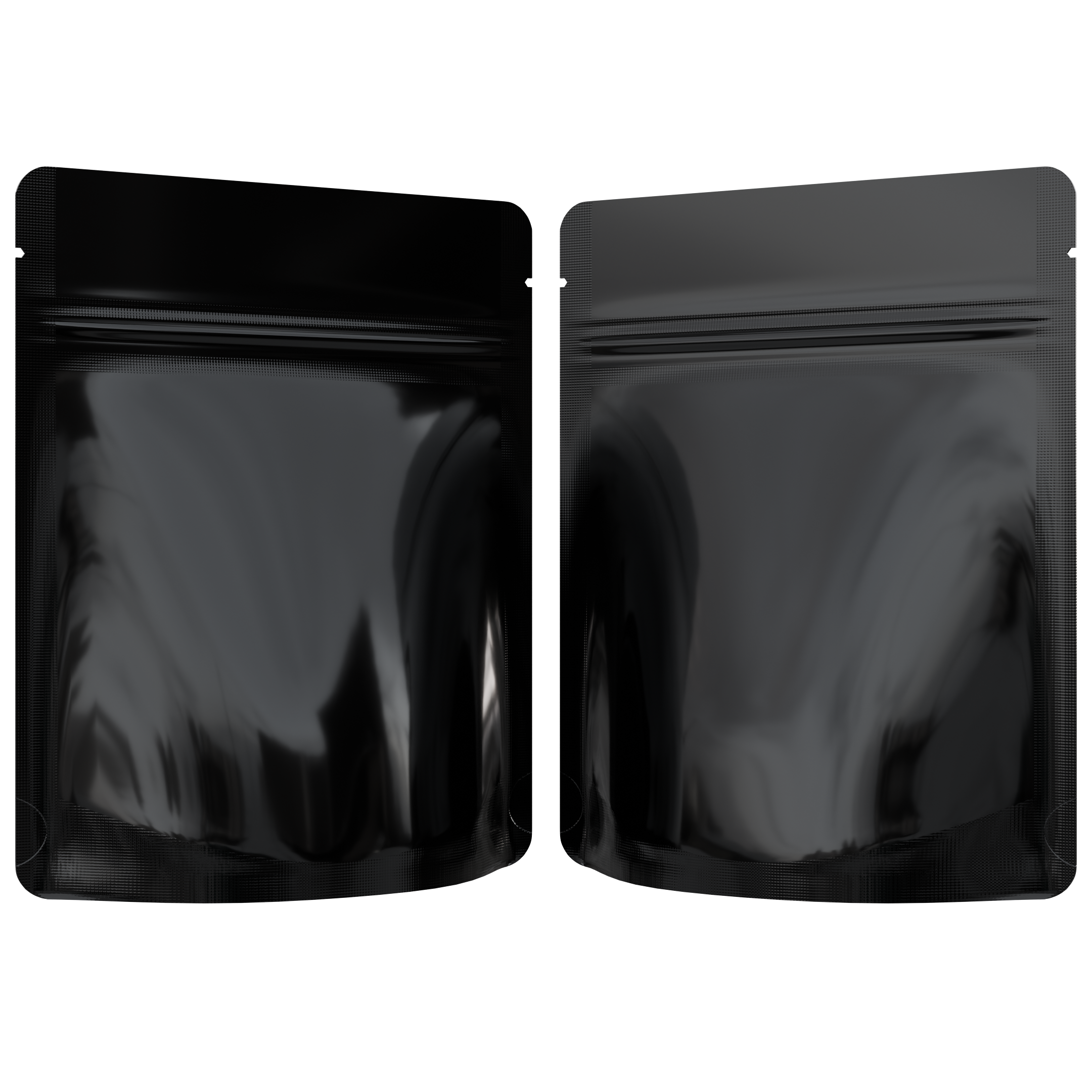 Gloss Black Opaque Dragon 3.5 g gram 1/8 ounce smell proof mylar bags by HIGHLOCK. Best thick wholesale bulk dispensary custom child resistant packaging 420 barrier bags tamper evident resealable large food storage near me nearby 4 x 5 rounded corners tear notches