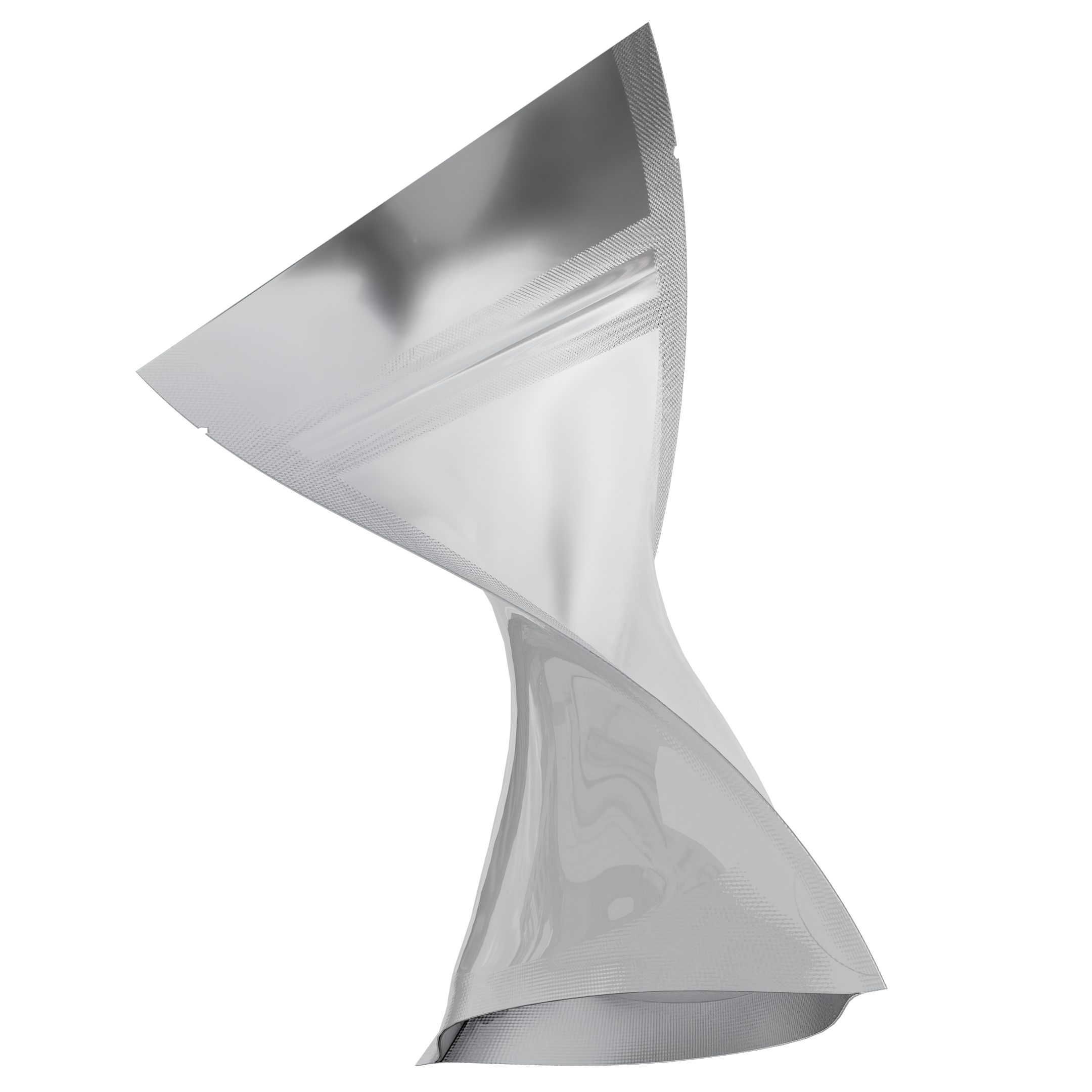 1/8 Ounce 3.5g Gloss White & Clear Mylar Bags - (1000 qty.)