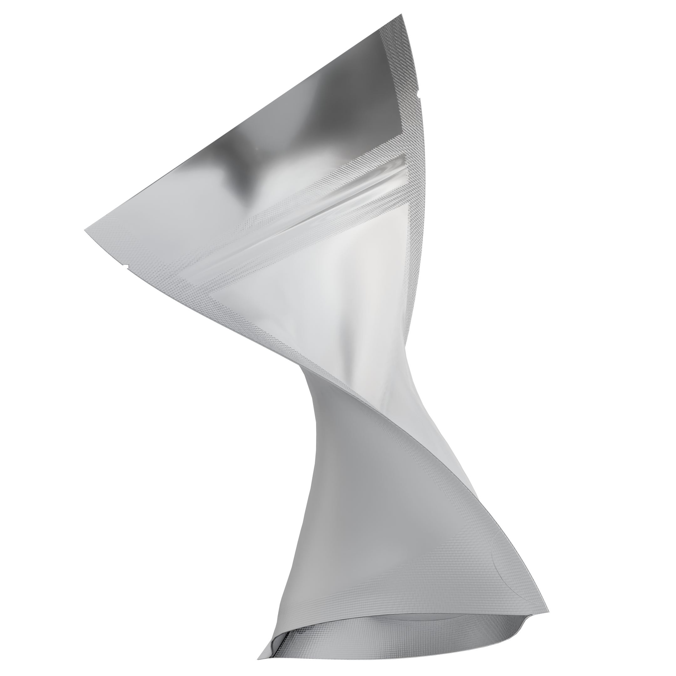 1/8 Ounce Matte White & Clear Mylar Bags - (1000 qty.)