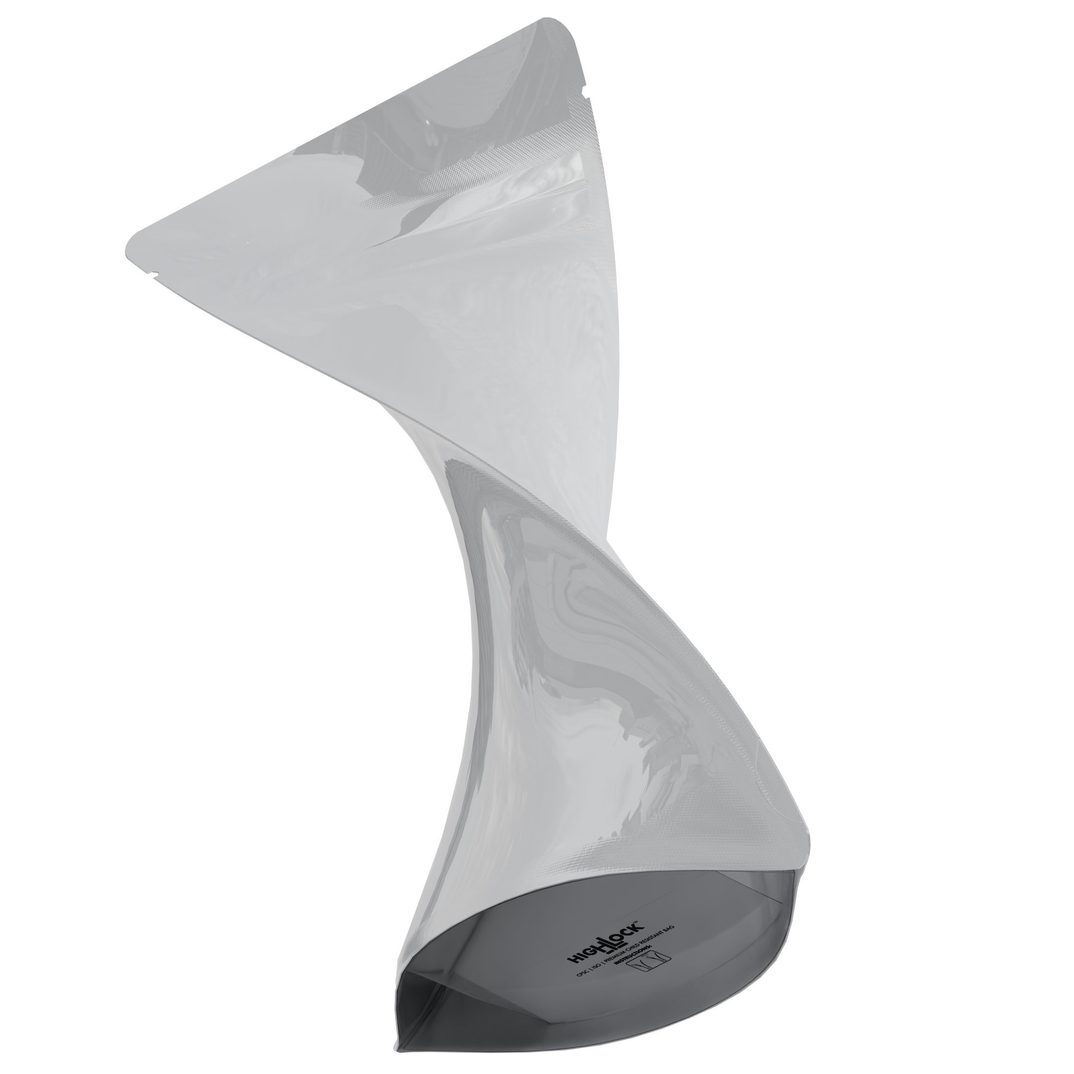 1/2 Ounce CR Exit Bags Gloss White / Gloss White - Tear Notch Mylar Bags - Child Resistant - (1,000 qty.) - Dragon Chewer