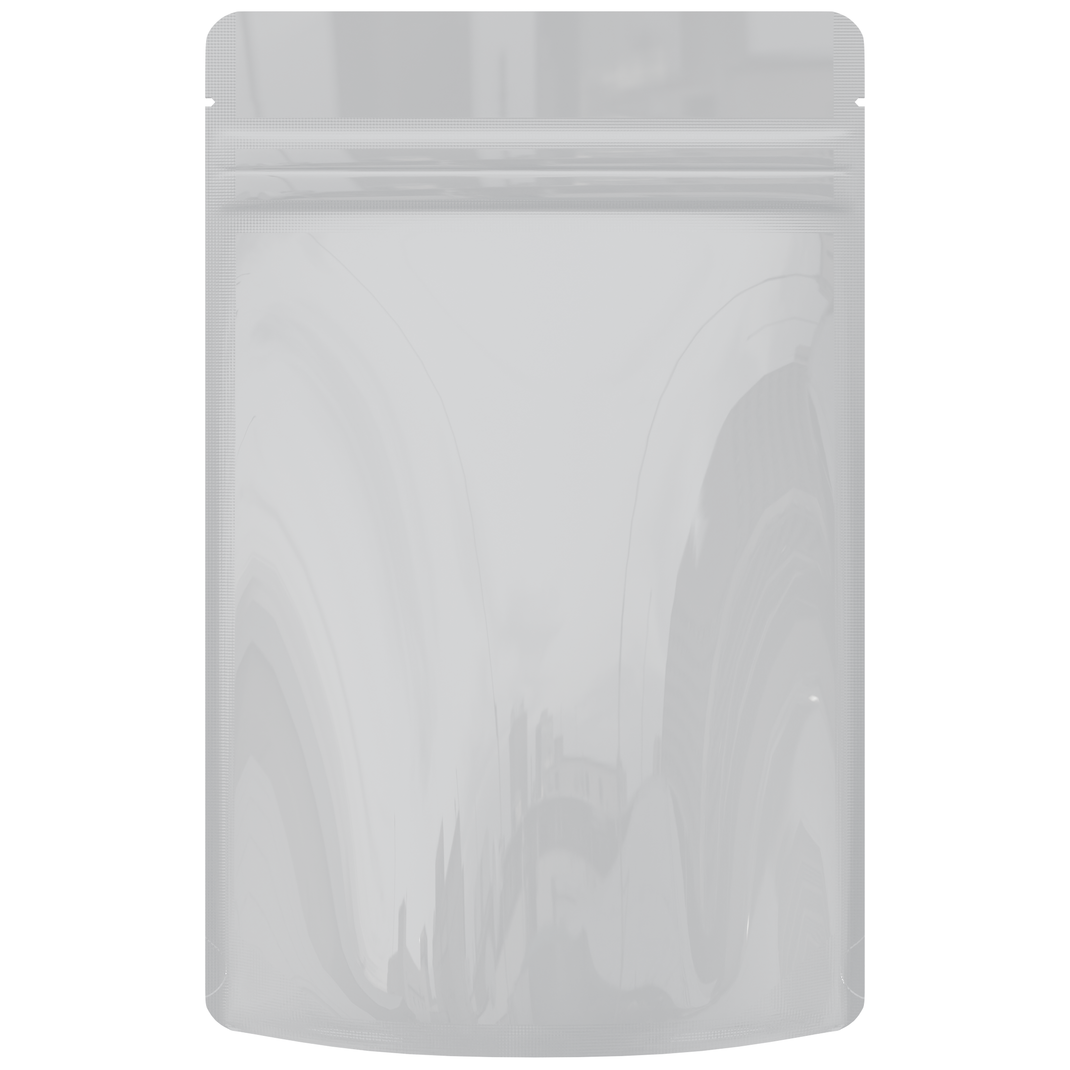 1 Ounce CR Exit Bags Gloss White / Gloss White - Tear Notch Mylar Bags - Child Resistant - (1,000 qty.) - Dragon Chewer