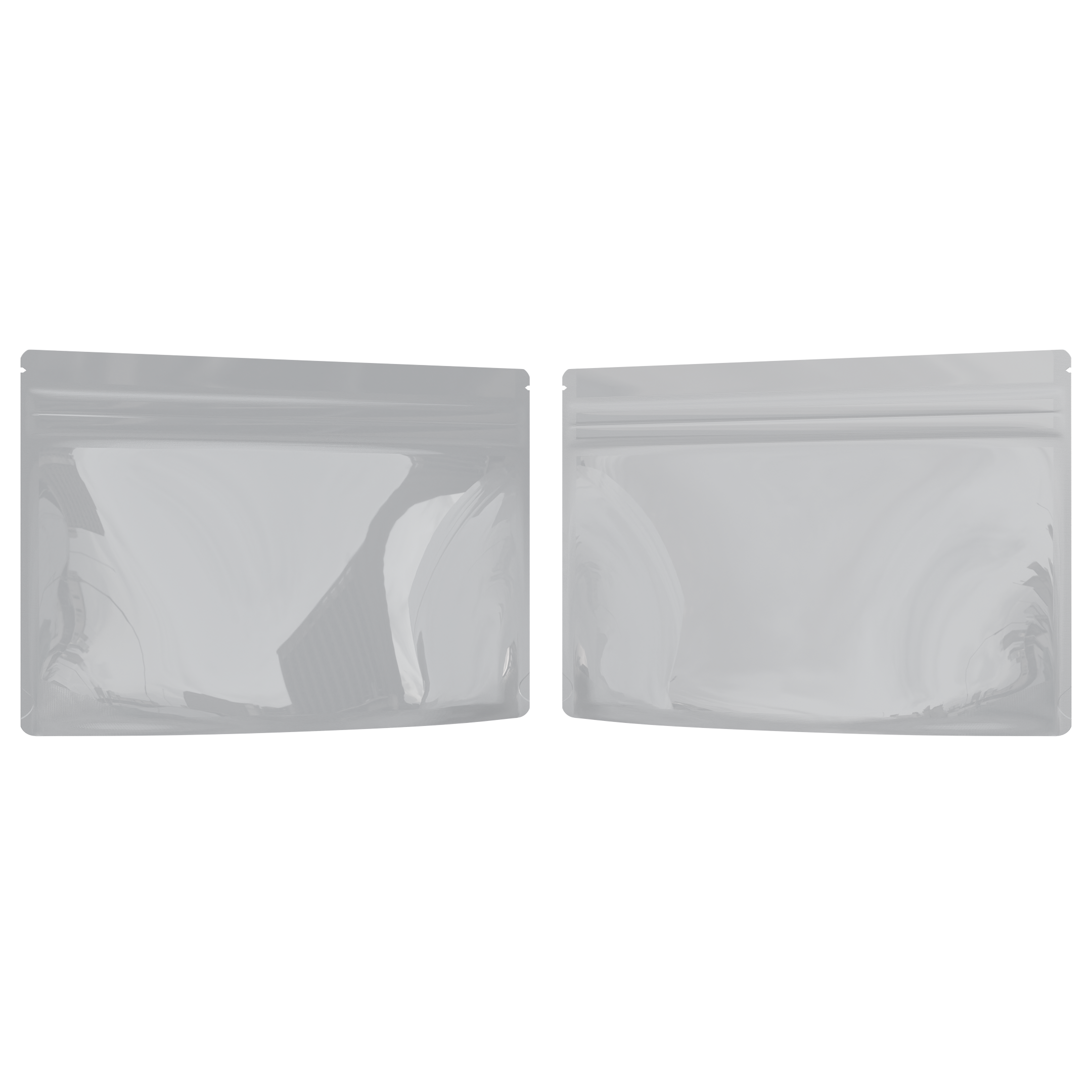 Medium 9 x 6 CR Exit Bags Gloss White Opaque Mylar Bags - Child Resistant - (1,000 qty.) - Dragon Chewer