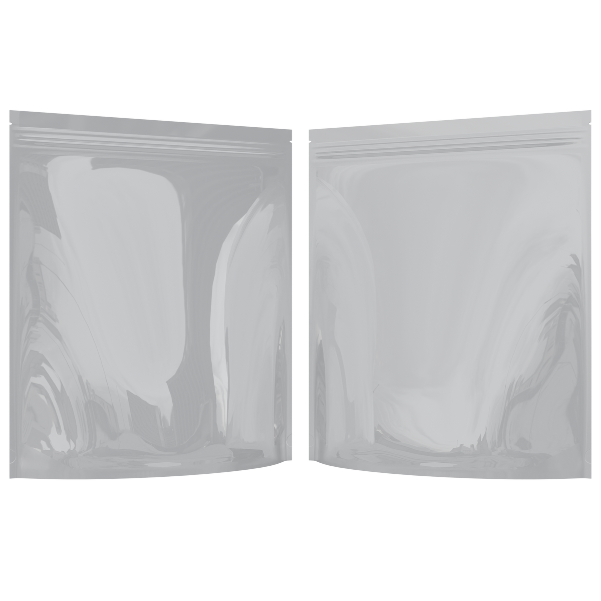 Gloss White / Gloss White 1 LB Grower Mylar Bags (300 qty.)
