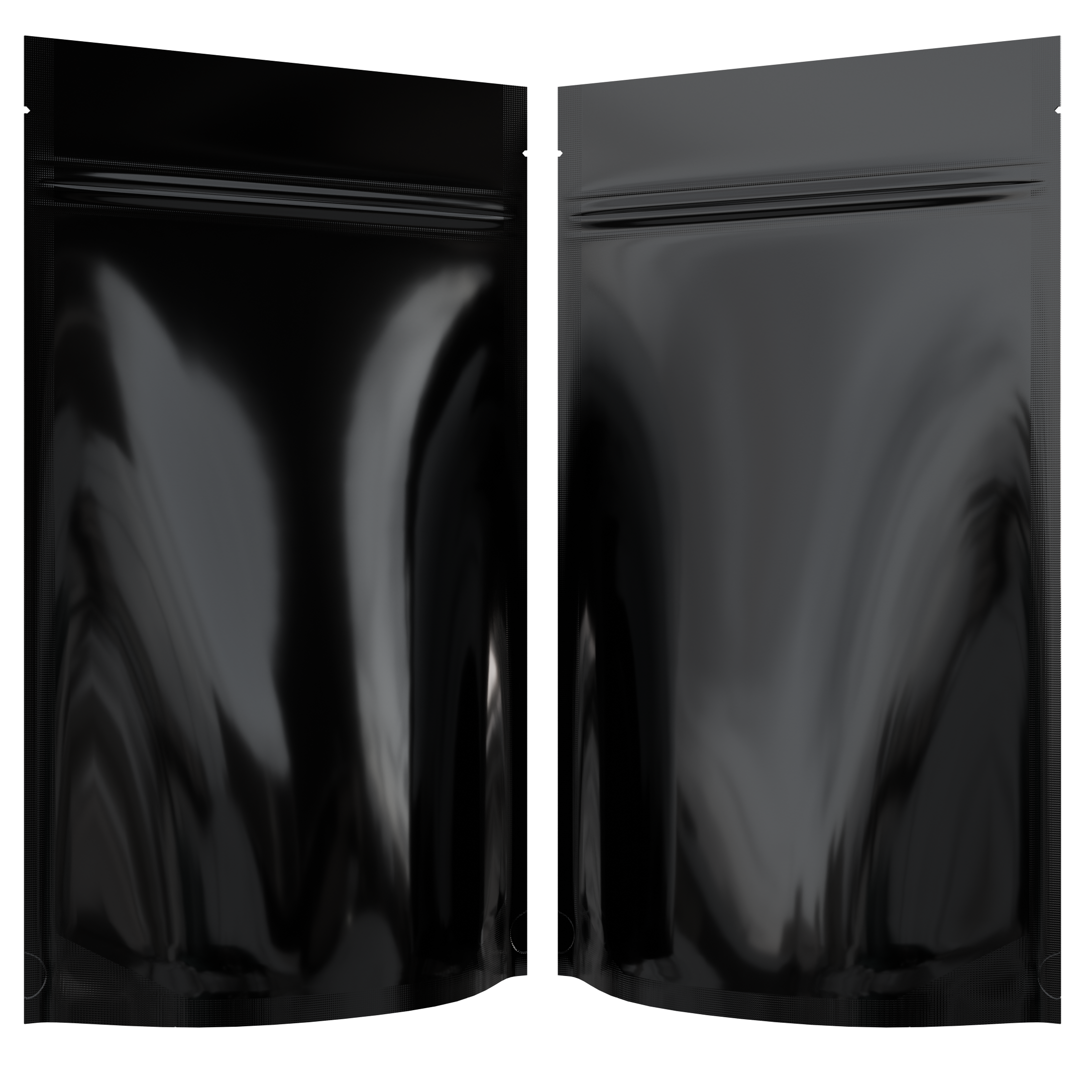 Gloss Black Opaque Dragon Chewer 14g gram 1/2 ounce smell proof mylar bags by HIGHLOCK. Best thick wholesale bulk dispensary custom child resistant packaging 420 barrier bags tamper evident resealable large food storage near me nearby 5x8x2