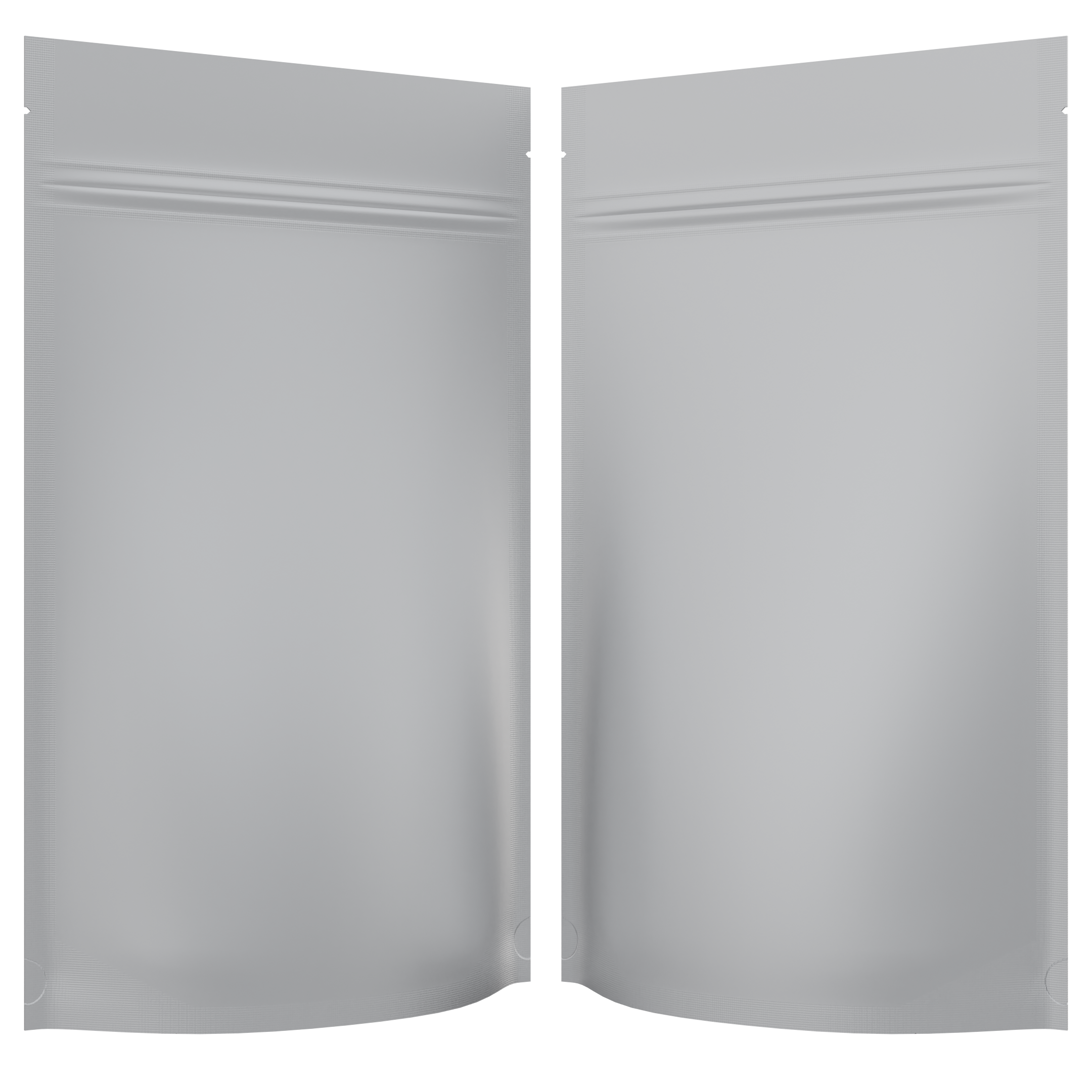 Matte White Opaque Dragon Chewer 14g gram 1/2 ounce smell proof mylar bags by HIGHLOCK. Best thick wholesale bulk dispensary custom child resistant packaging 420 barrier bags tamper evident resealable large food storage 5x8x2 50 bulk pack