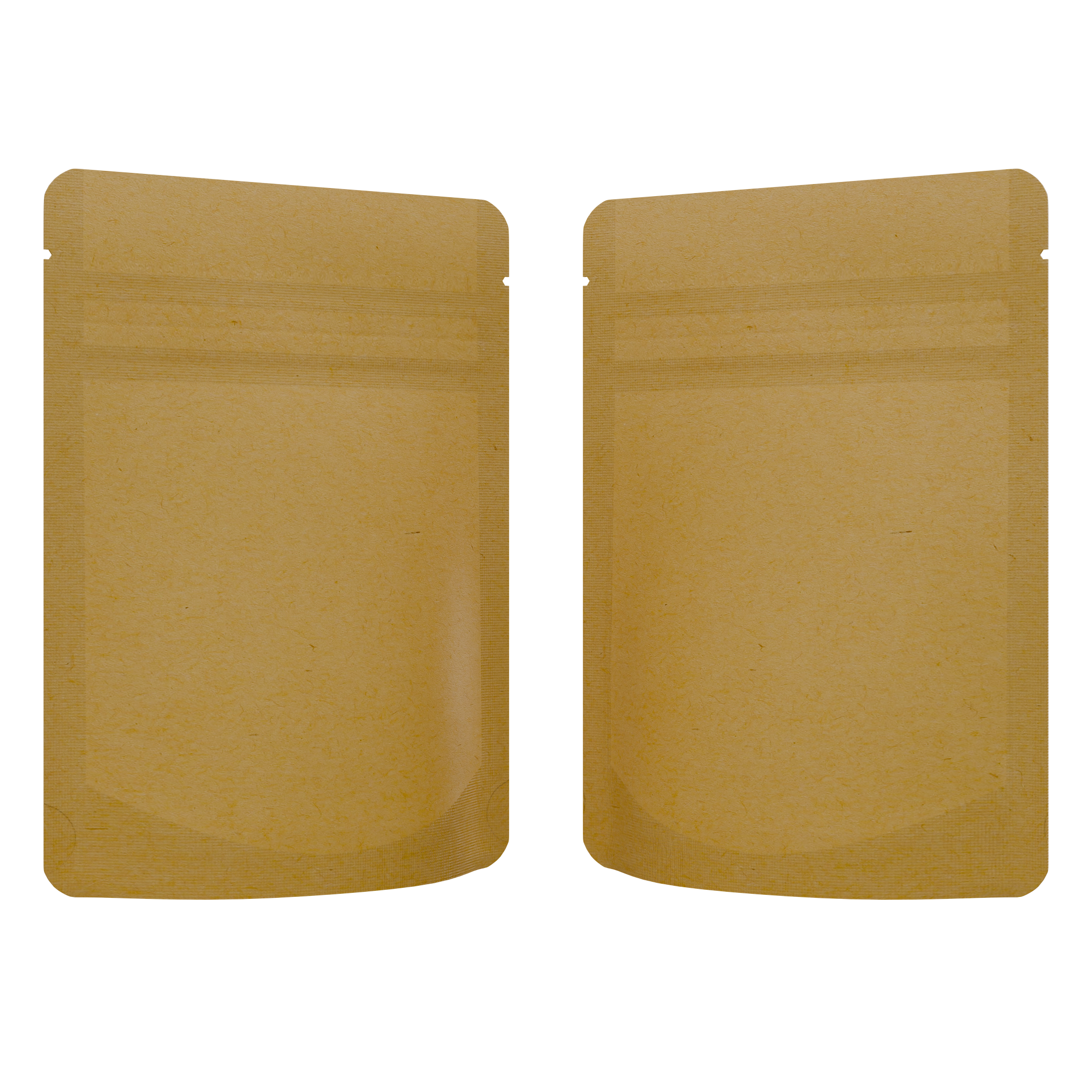 1/8th Ounce 3.5g CR Exit Bags Kraft / Kraft - Tear Notch Mylar Bags - Child Resistant - (1,000 qty.) - Dragon Chewer
