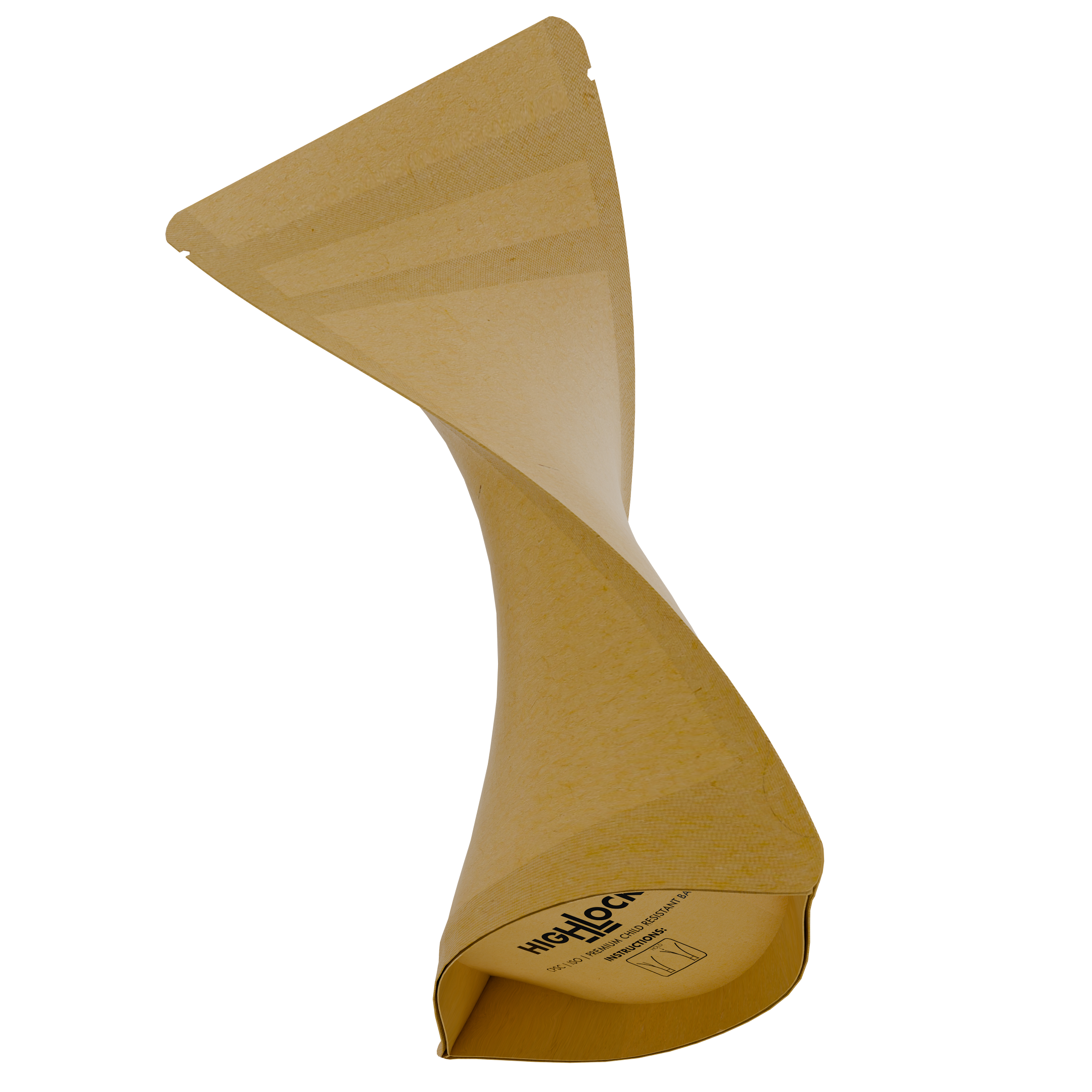 1/4th Ounce CR Exit Bags Kraft / Kraft - Tear Notch Mylar Bags - Child Resistant - (1,000 qty.) - Dragon Chewer