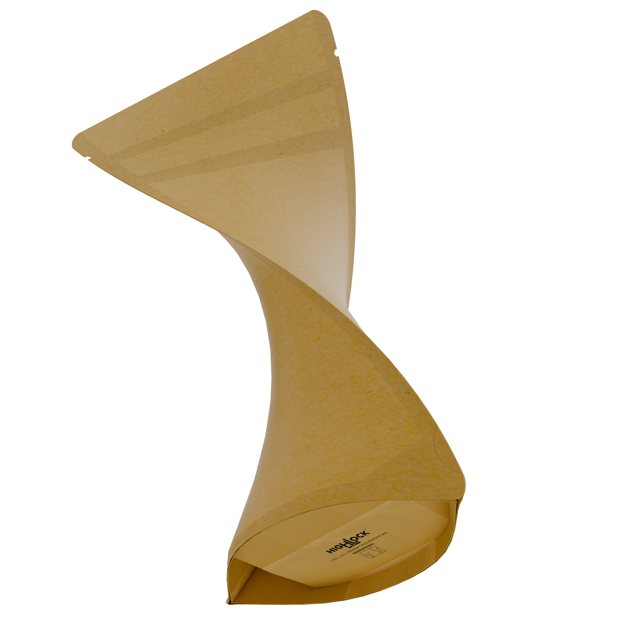 1/2 Ounce CR Exit Bags Kraft / Kraft - Tear Notch Mylar Bags - Child Resistant - (1,000 qty.) - Dragon Chewer