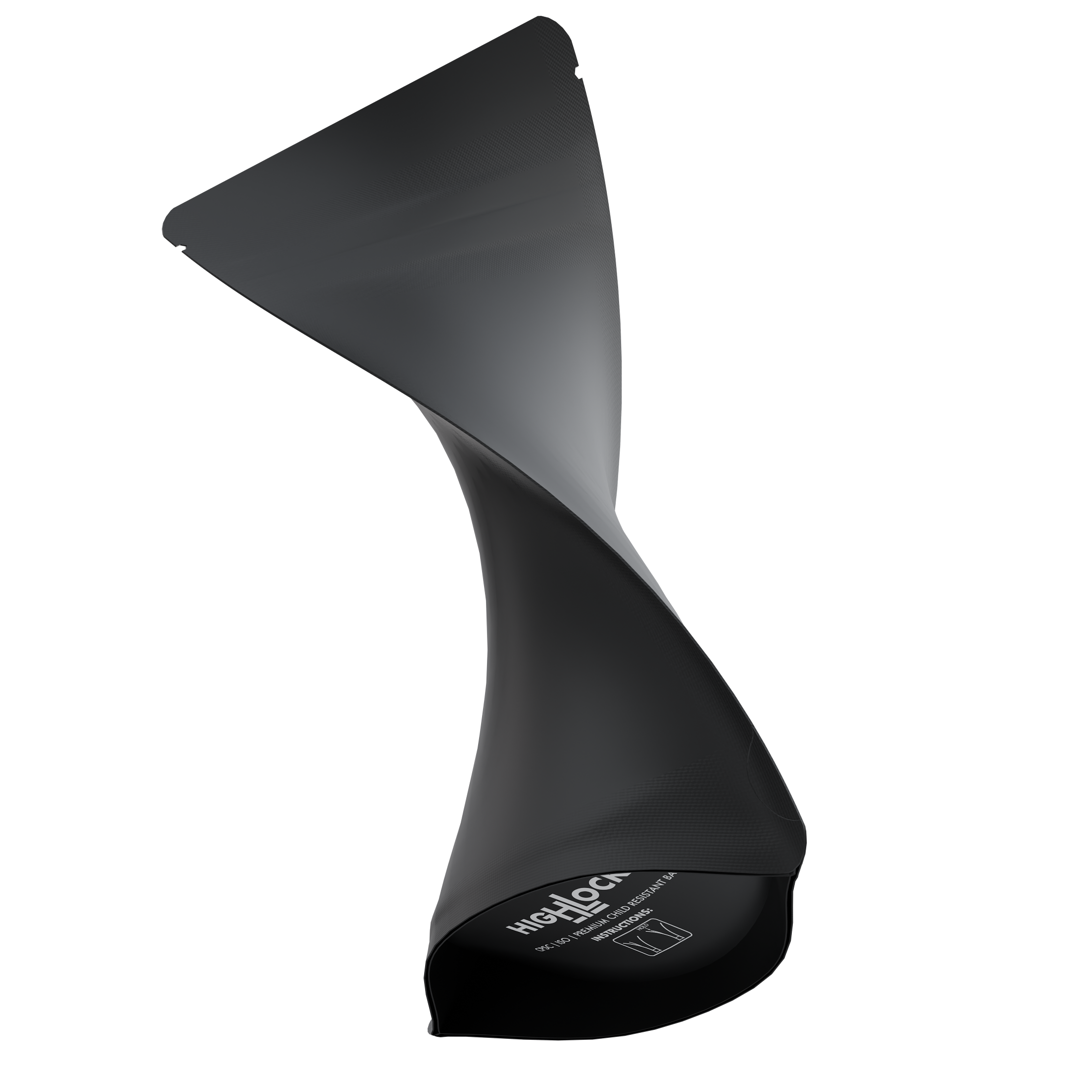 1/4th Ounce CR Exit Bags Matte Black / Matte Black - Tear Notch Mylar Bags - Child Resistant - (1,000 qty.) - Dragon Chewer