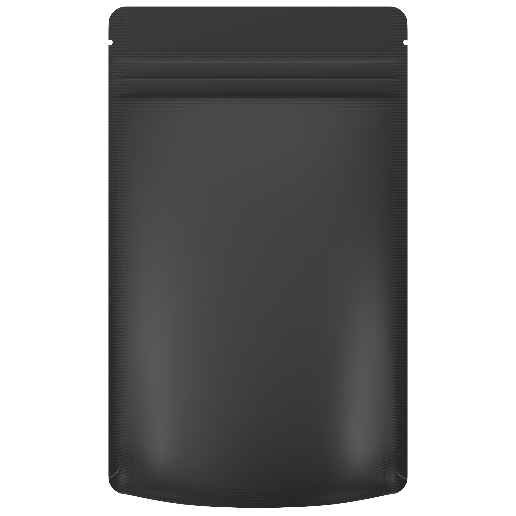 1/2 Ounce CR Exit Bags Matte Black / Matte Black - Tear Notch Mylar Bags - Child Resistant - (1,000 qty.) - Dragon Chewer