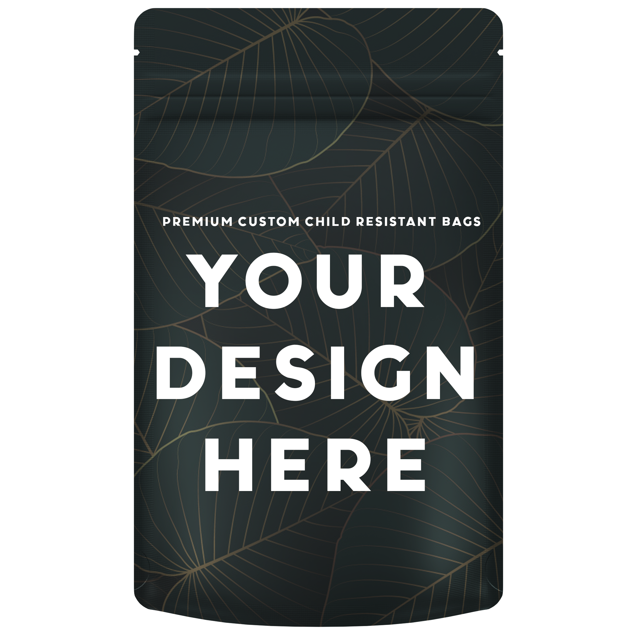 1/2 Ounce Custom Printed CR Child Resistant Mylar Barrier Bags - Dragon Chewer