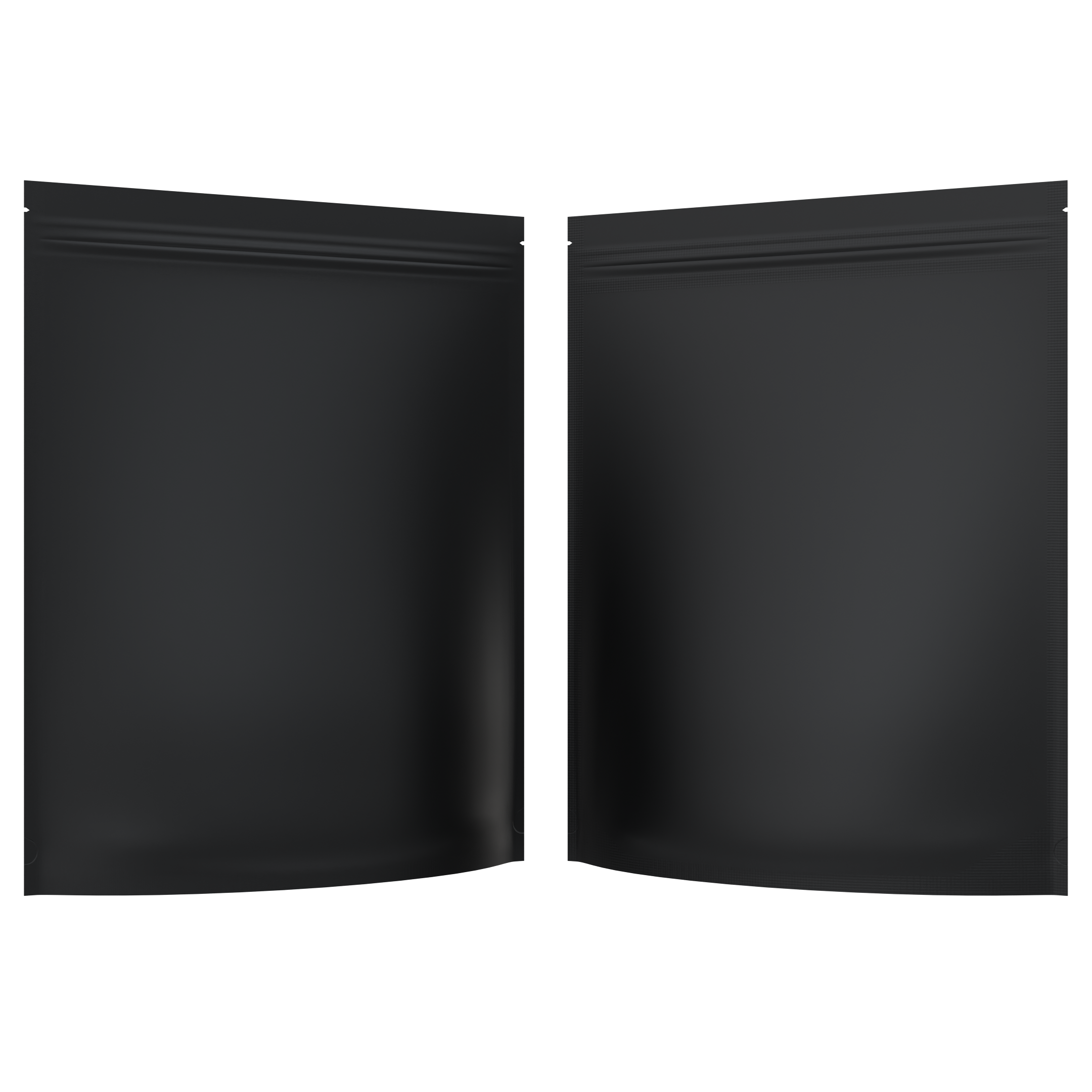 Matte Black / Matte Black 1/2 LB Grower Mylar Bags (10 qty.) - Dragon Chewer